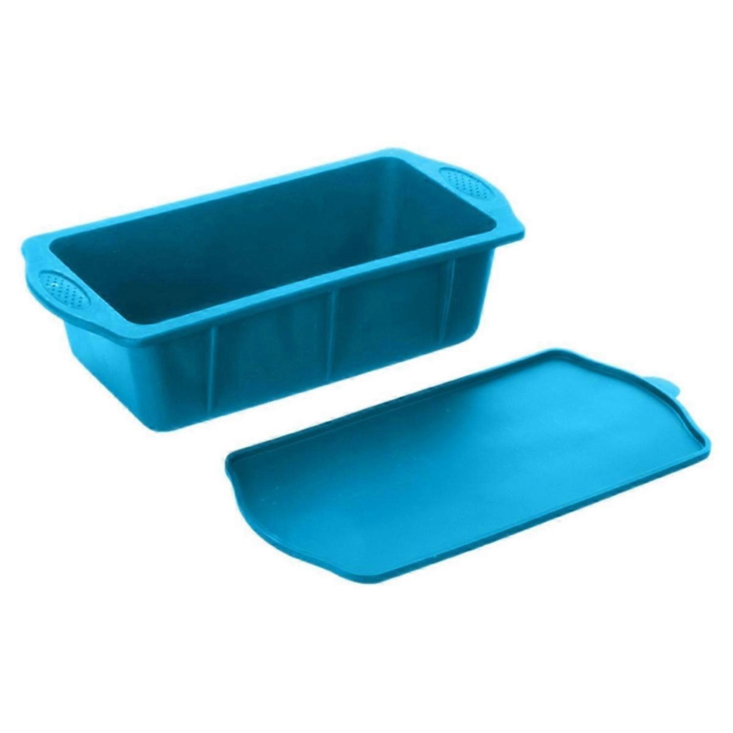 Blue Silicone ice bath ice-cube mold+lid Reusable ice-cube mold