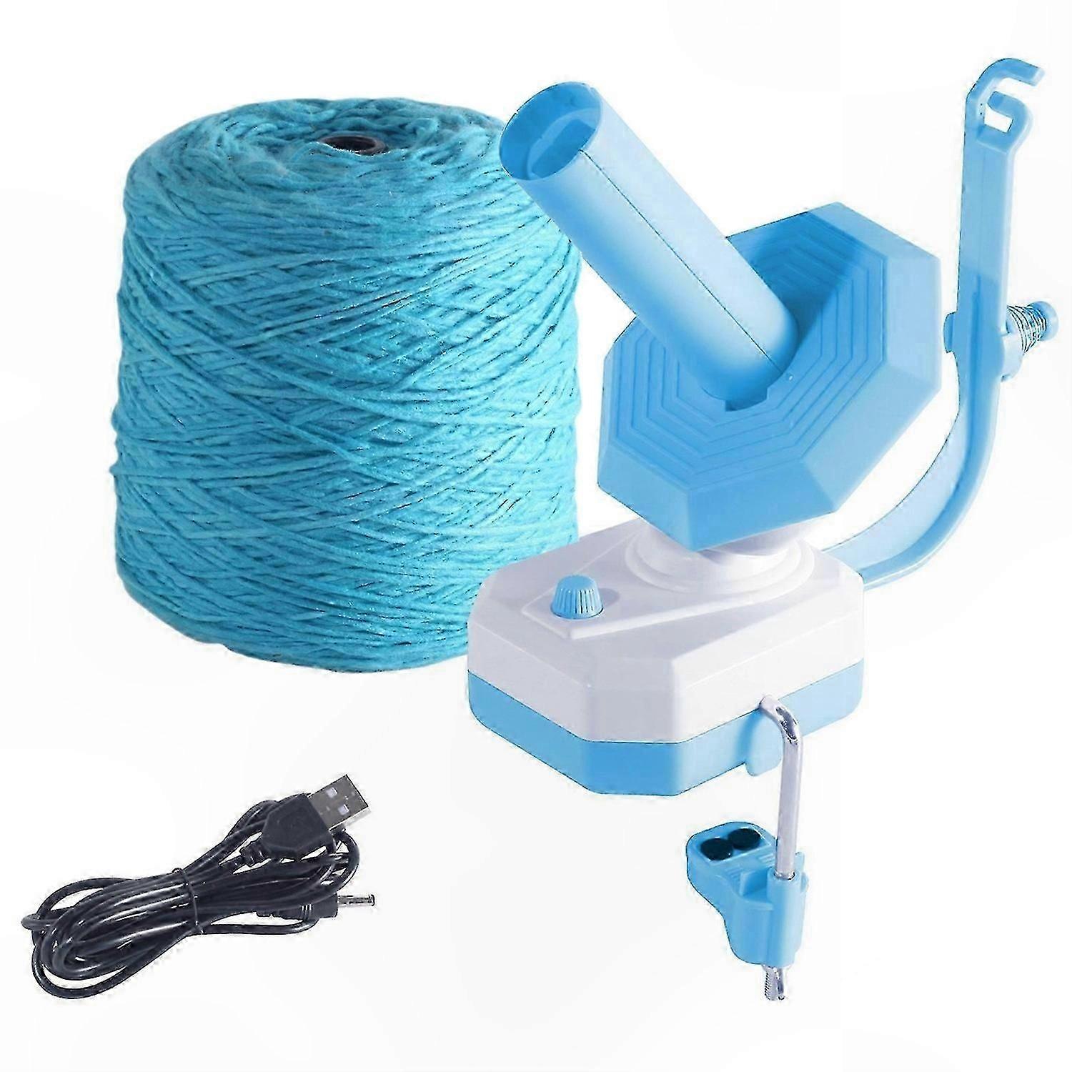 Electric Yarn Ball Winder with 10 Ounce Capacity, Automatic Knitting Tool for Yarn Organization