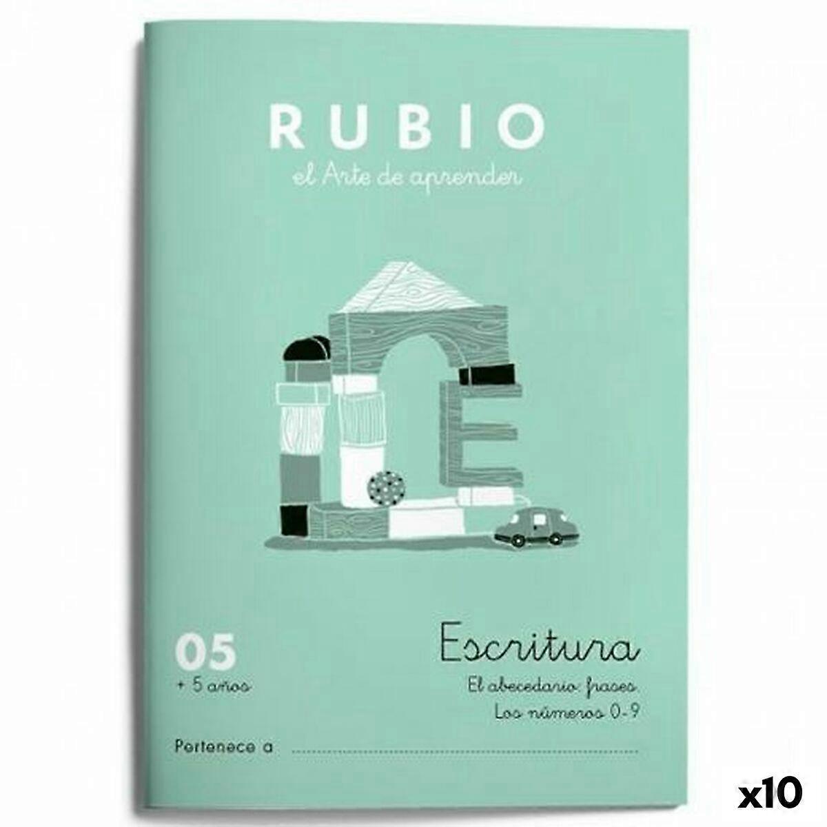 Writing and calligraphy notebook Rubio Nº05 A5 Spanish 20 Sheets (10 Units)