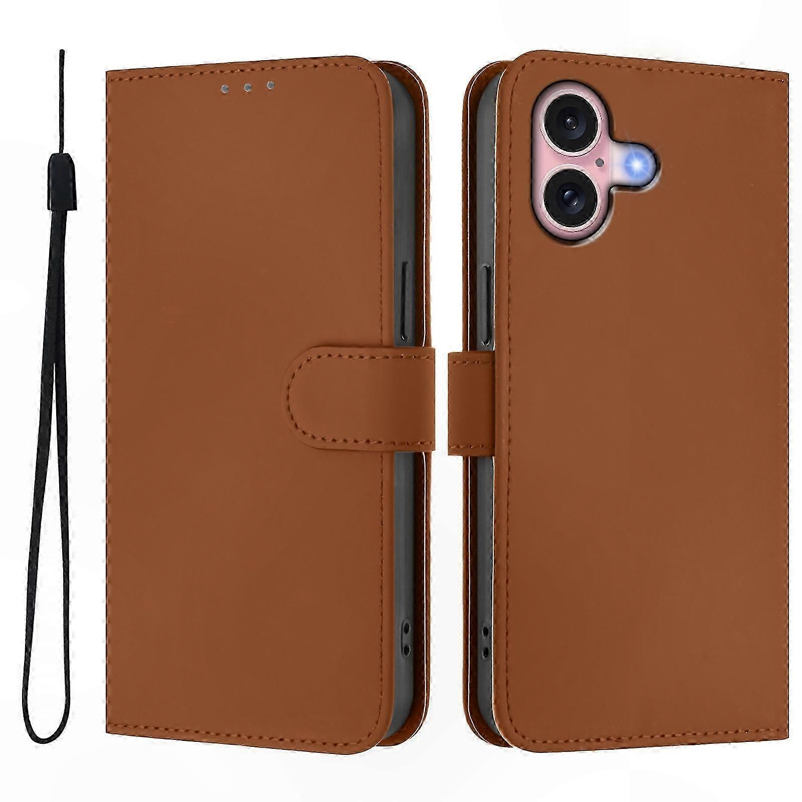 Leather Phone Case with Skin Texture for  16 Pro Max