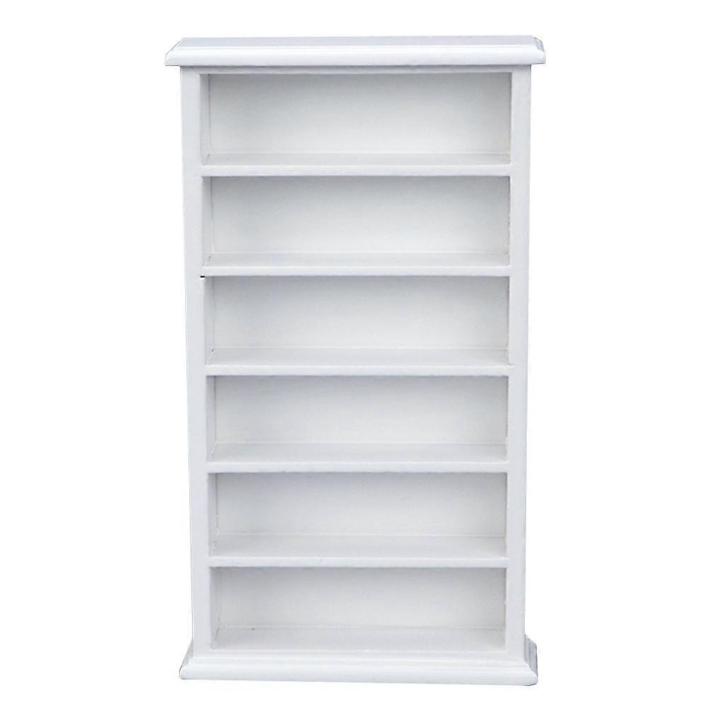 Miniature Shelf Wooden Craft for Decoration White