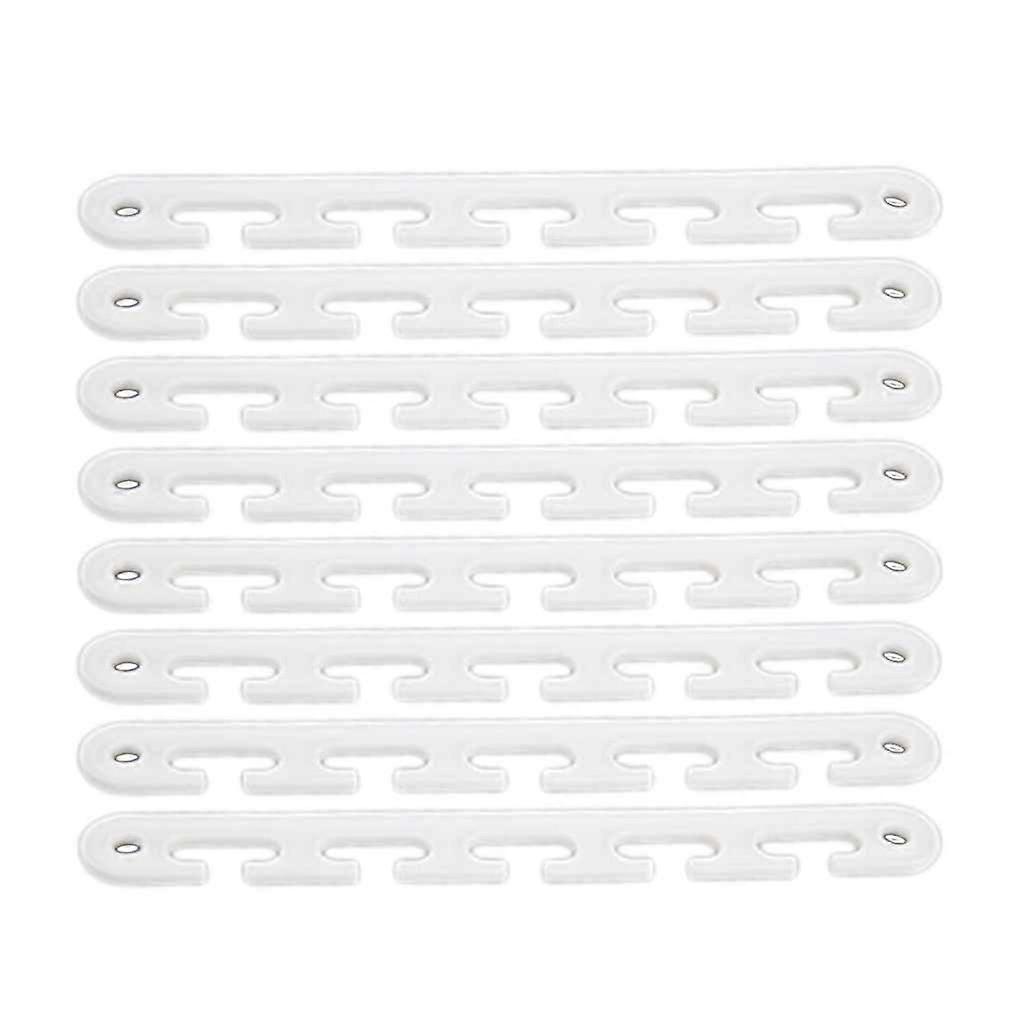 8pcs Rotated Clothes Hooks Multifunction 5 Holes Space Saving Hanger Hooks