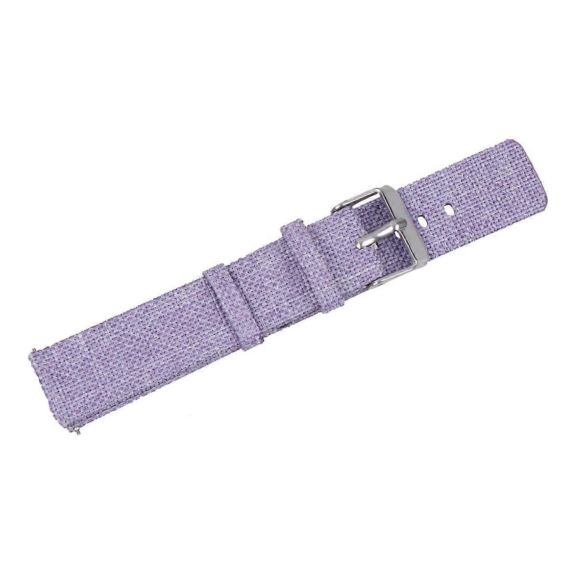 Watch Band Canvas Strap for Wrist Replacing 1Pcs Compatible with Mi Watch Purple