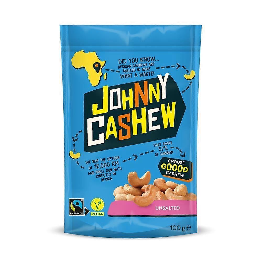 Johnny Cashew Roasted & Unsalted 100g - 8 Pack