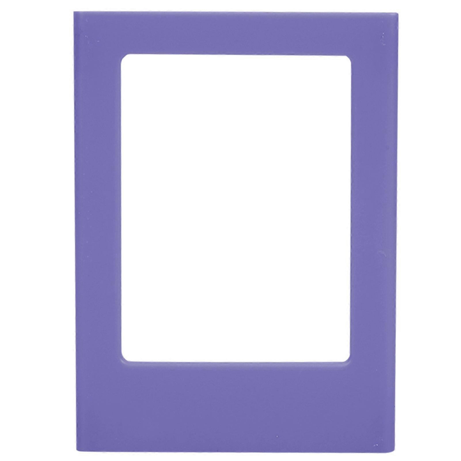 Magnetic Plastic Mini Photo Frame Refrigerator Magnet for Polaroid mini 3 Inch Photos (purple)