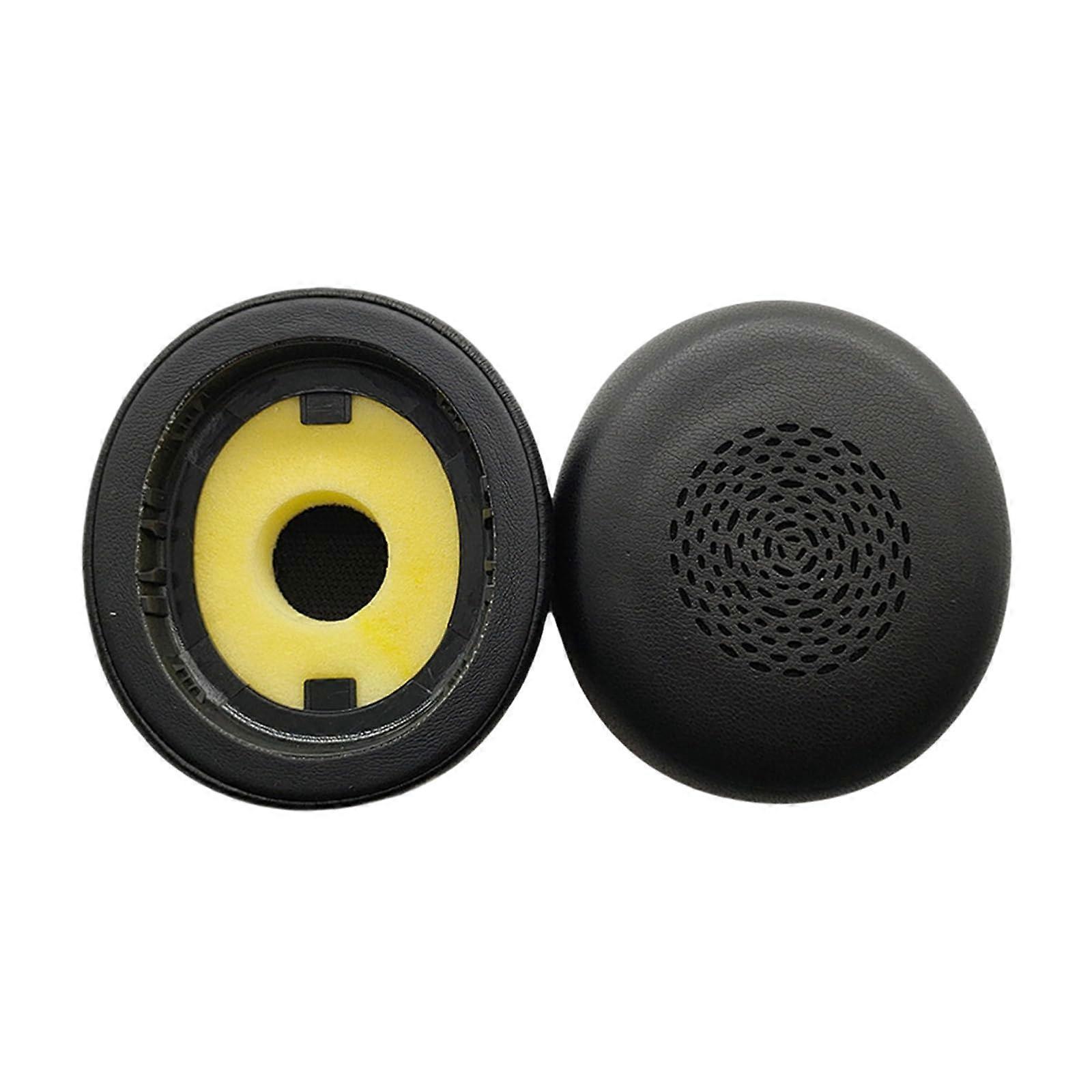 Soft Sponge And Leather Ear Pad Covers For Evolve 2 75 MS Headphones, Black, Noise Isolation, Comfortable Fit