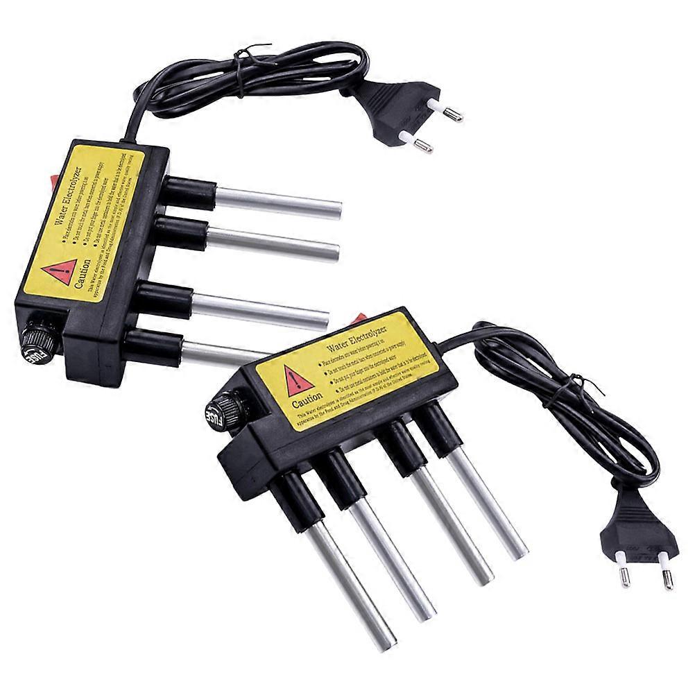 Water Electrolyzer 2Pack For Testing Black Easy To Use Electrolysis Tester Meter With Instant Results