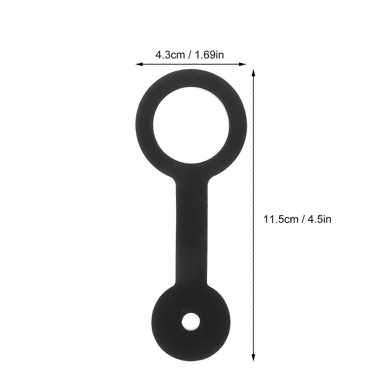3Pcs Rubber Shower Door Travel Latch For RV Motorhome Showers Black Silicone Material With High Security Feature