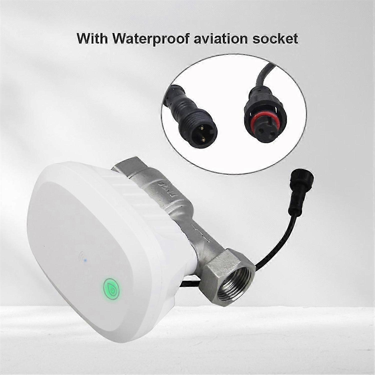 Tuya Smart WiFi Water Valve Water Meter Smart APP Control EU PLUG