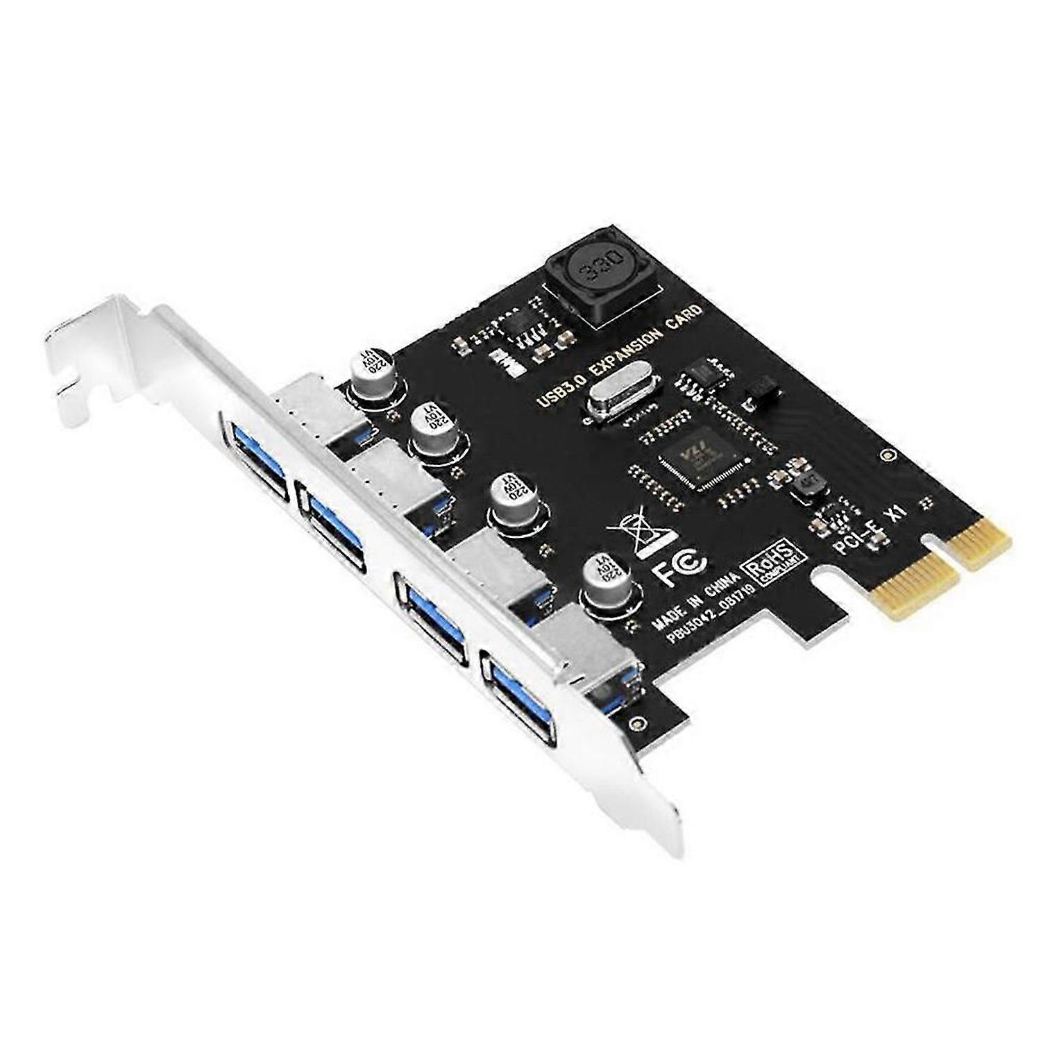 4 Port USB 3.0 PCI-E Expansion Card PCI Express PCIe USB 3.0 HUB
