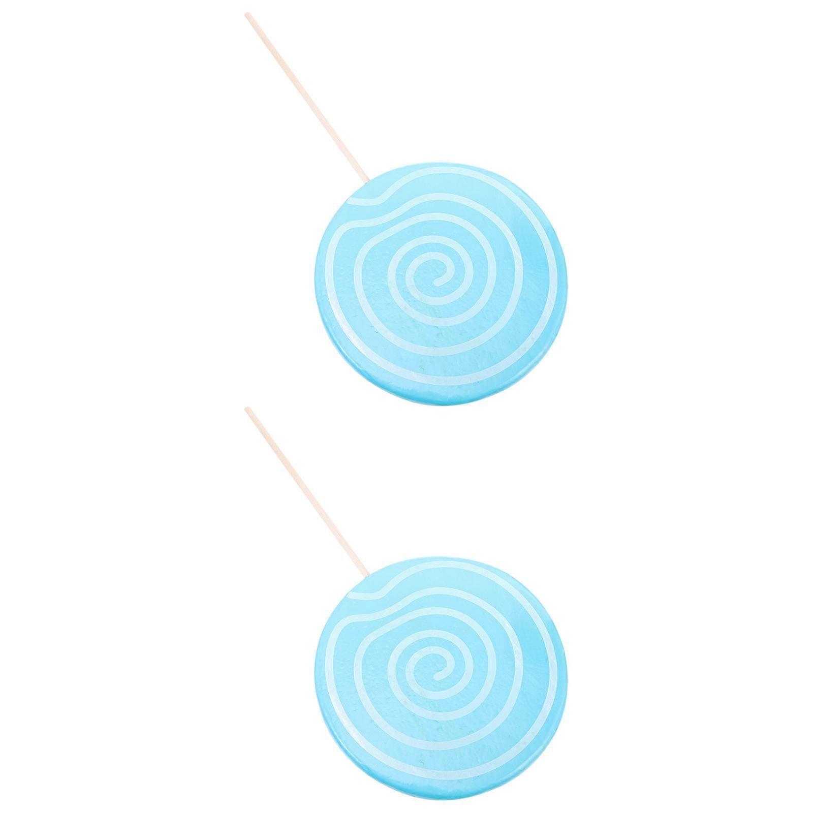 Decorative Lollipop Photo Prop Simulation Lollipop Model for Decor 2Pcs