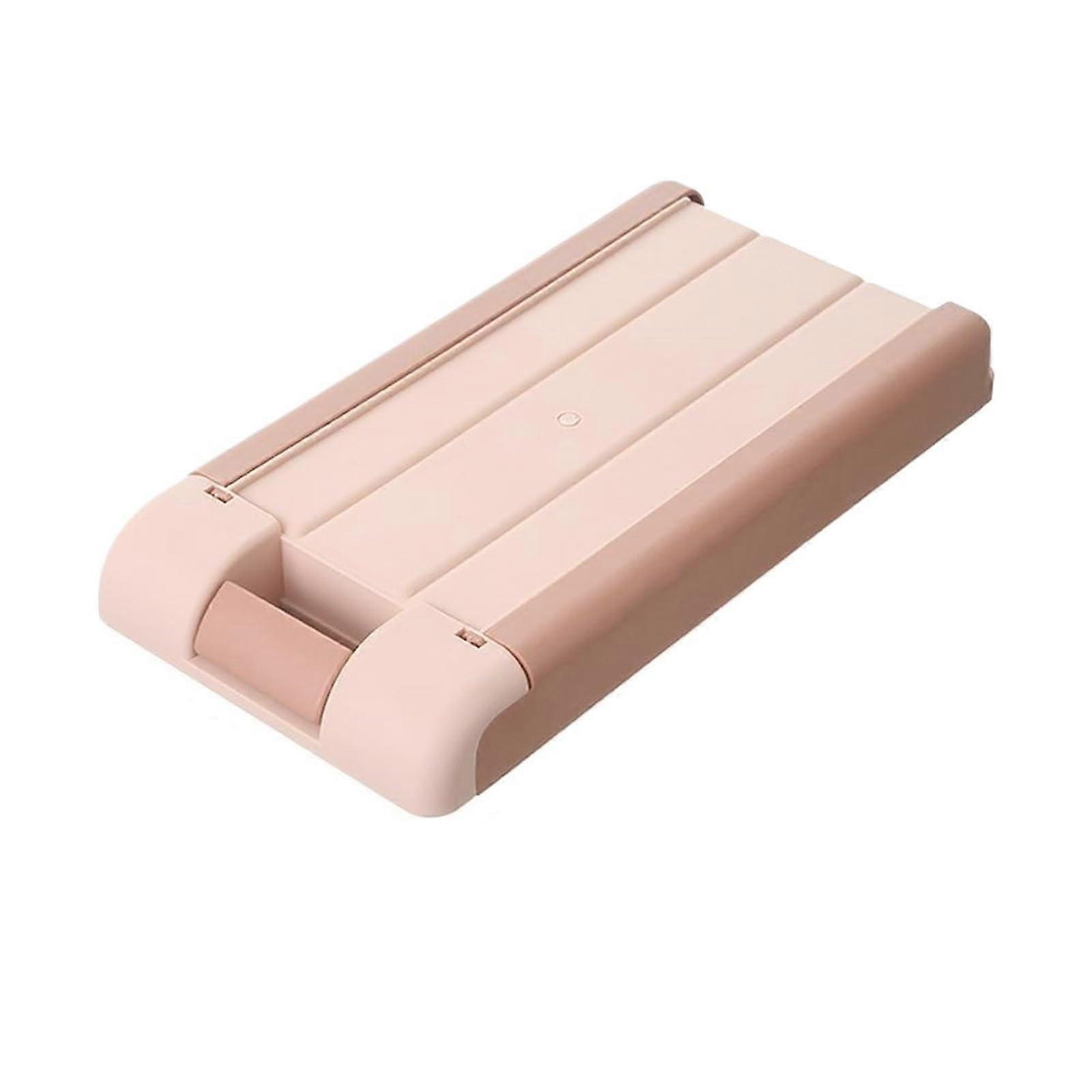 Under Desk Storage Drawer With PullOut Design Pink Multifunctional Desktop Storage Box For School