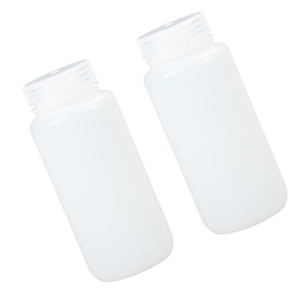 Plastic Empty Bottle 2Pcs White Leakproof Design for Storage Use