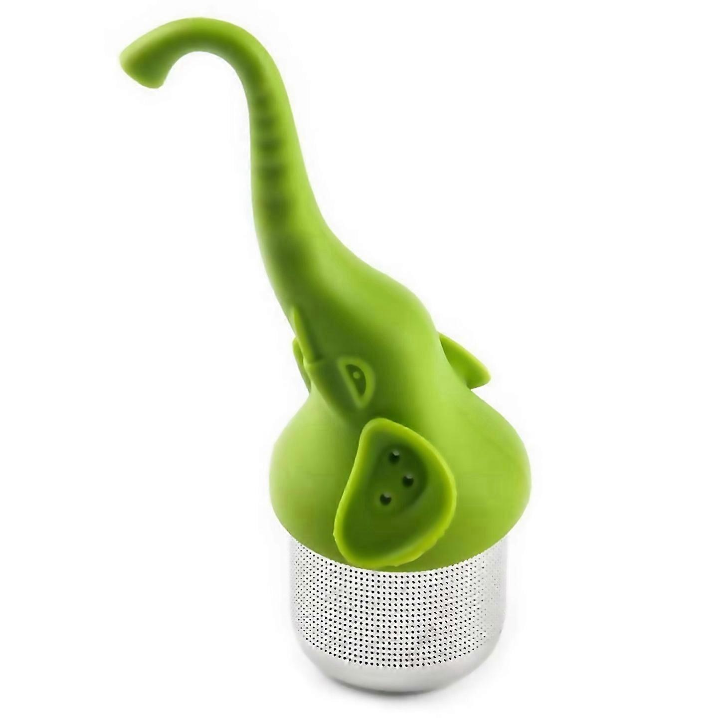 For Stainless Steel Elephant Tea Infuser Silicone Handle Kitchen
