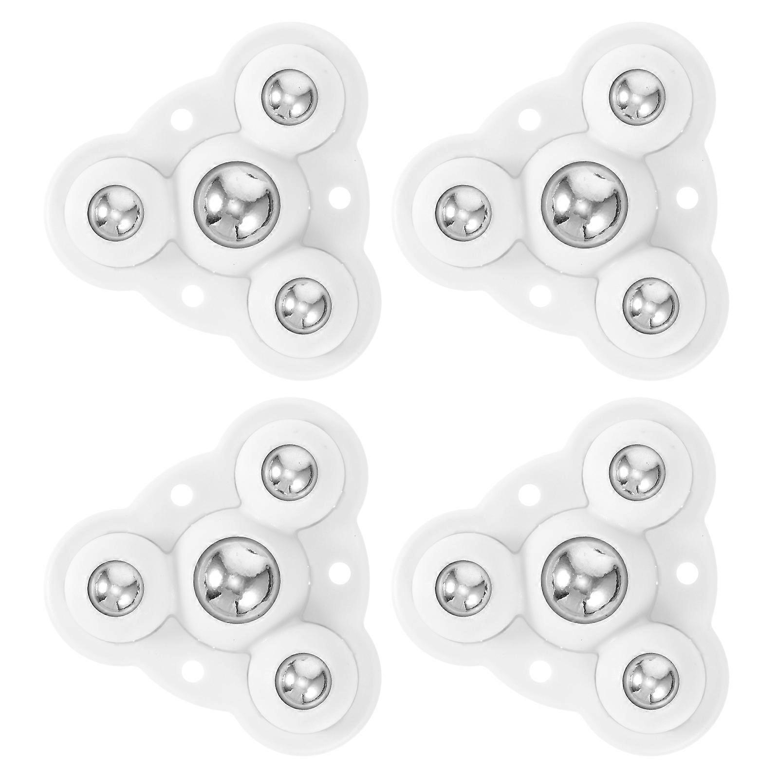 Casters Wheels Caster Wheel for Storage Case 4Pcs White Self-Adhesive