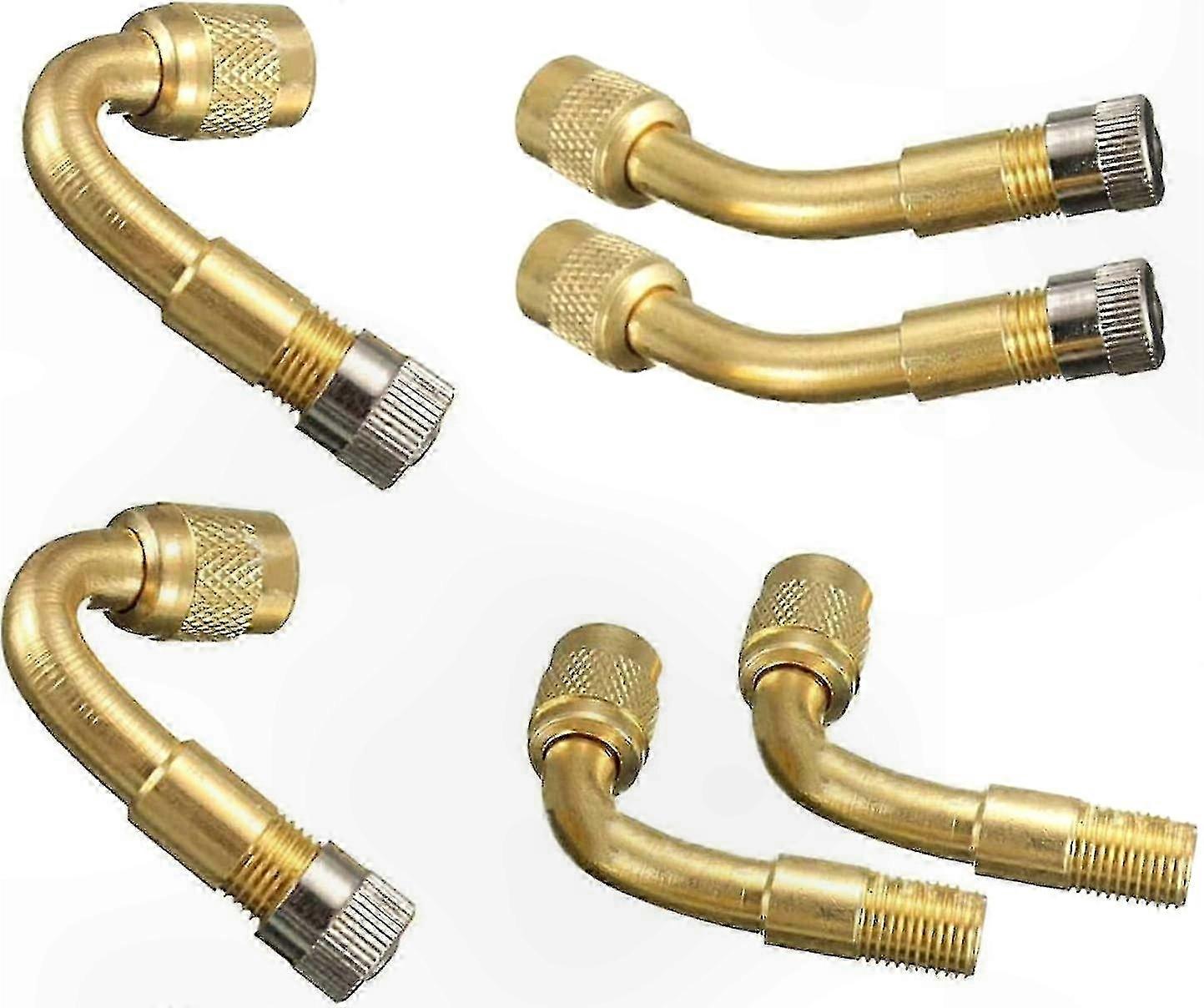 Adjustable Copper Valve Extension Adapter for Automotive and Cycling Applications, Fits 45, 90, 135 Degree Angles