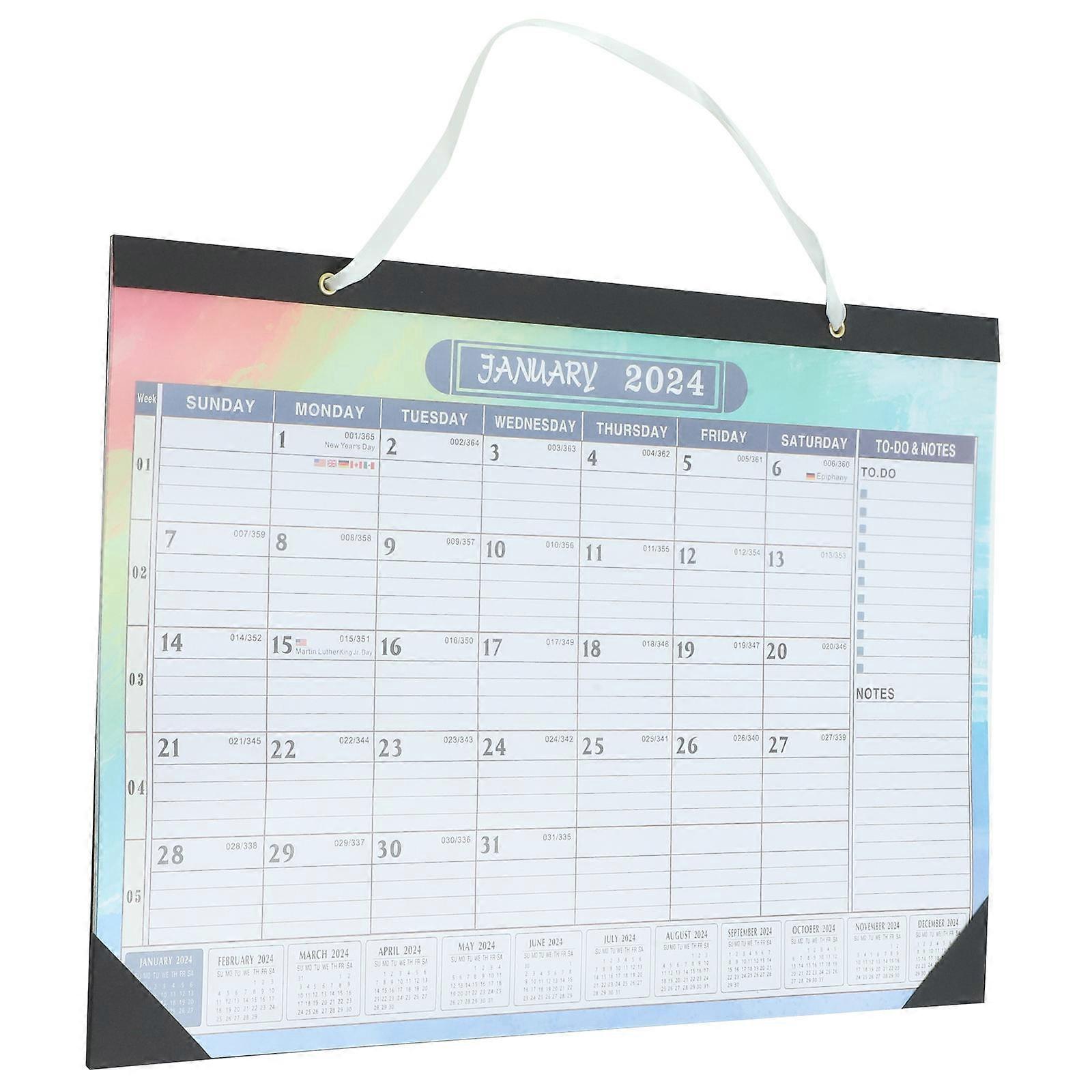 3Pcs Wall Calendar for Home Monthly Organizing Countdown Hanging Calendar