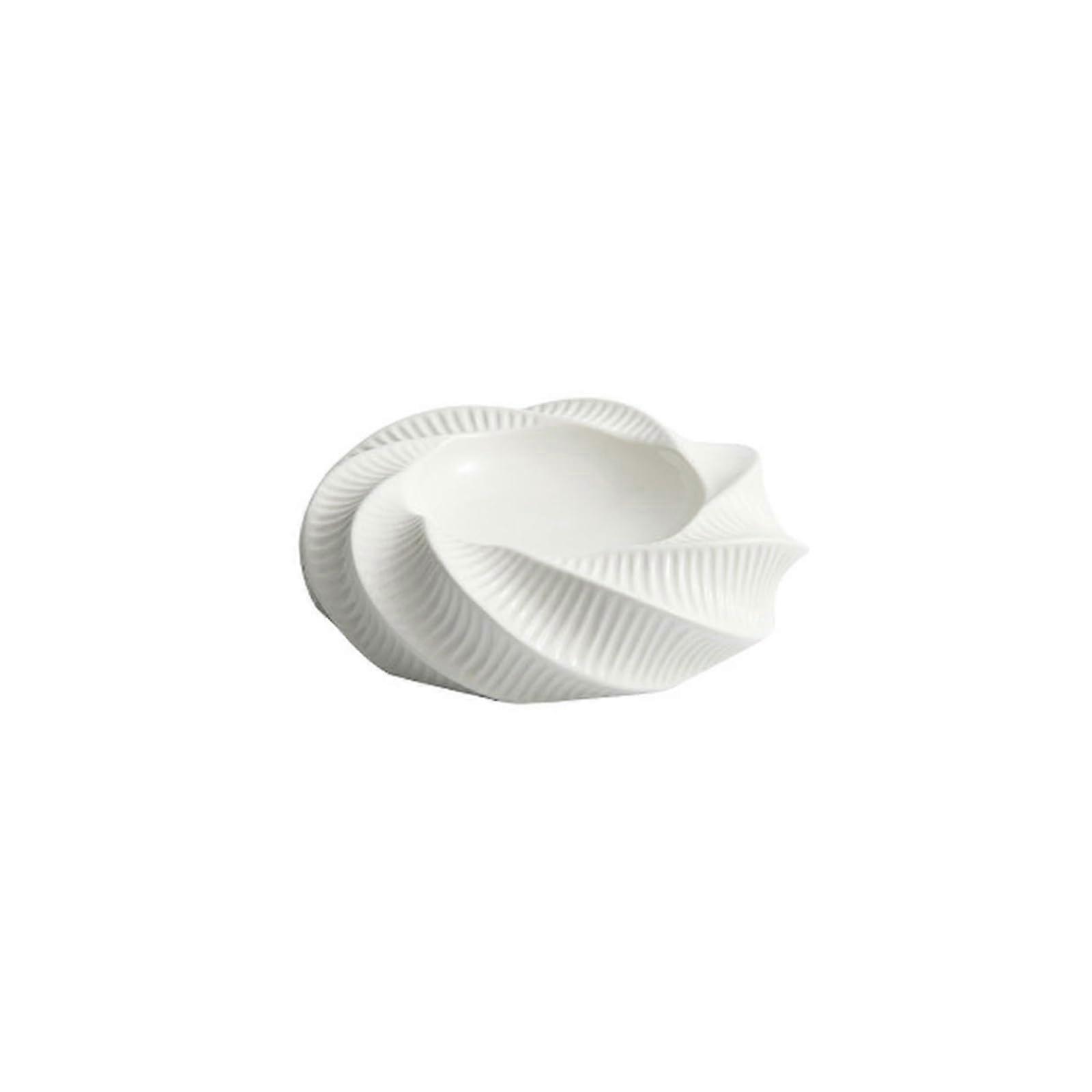 Threaded Floral DoubleLayer Plate 8.5 Inch Tall Dessert Plate, Hotel Style, Floral Pattern, Threaded Rim