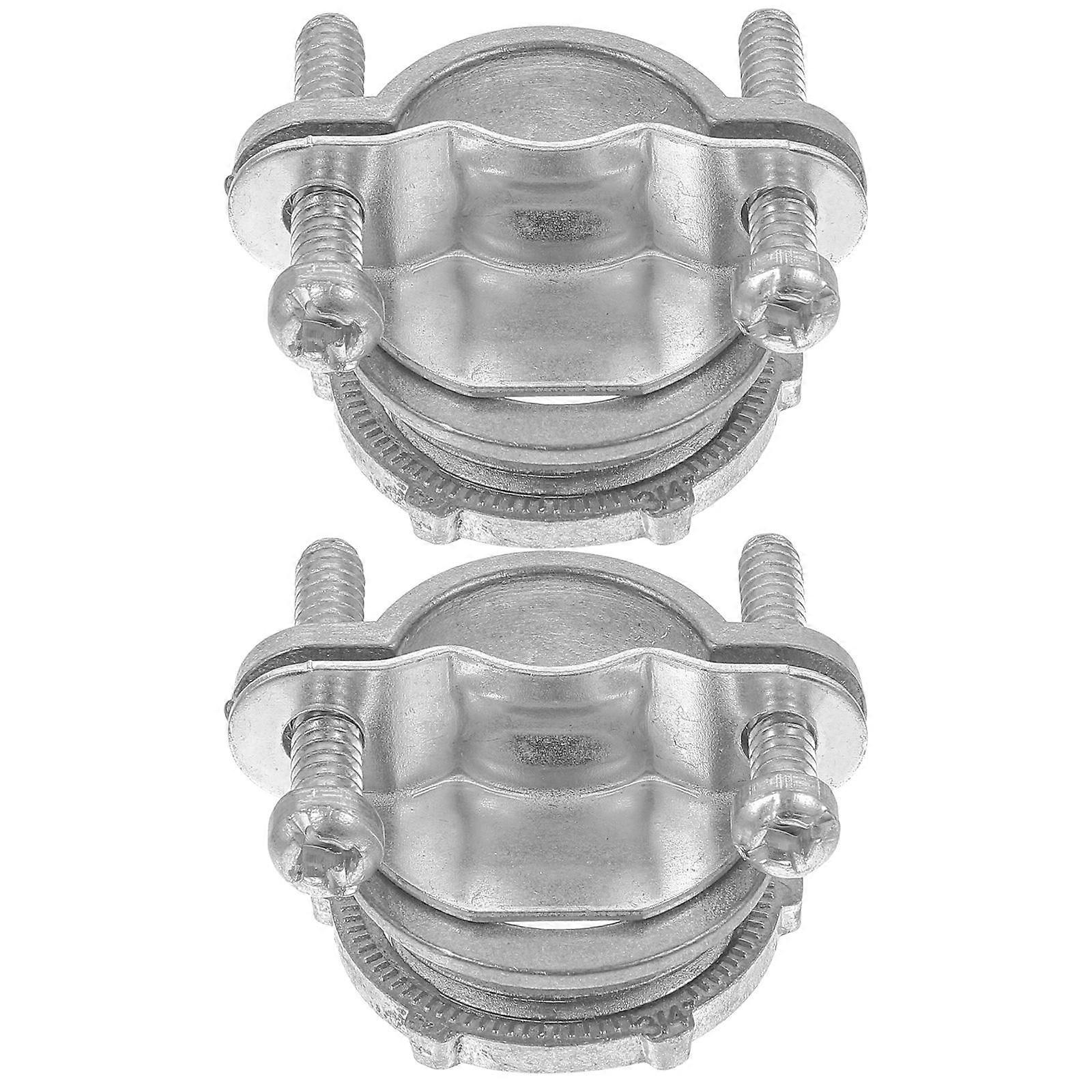 Clamp Type Cable Connector for Pipe Wire Clamp 8Pcs Metal