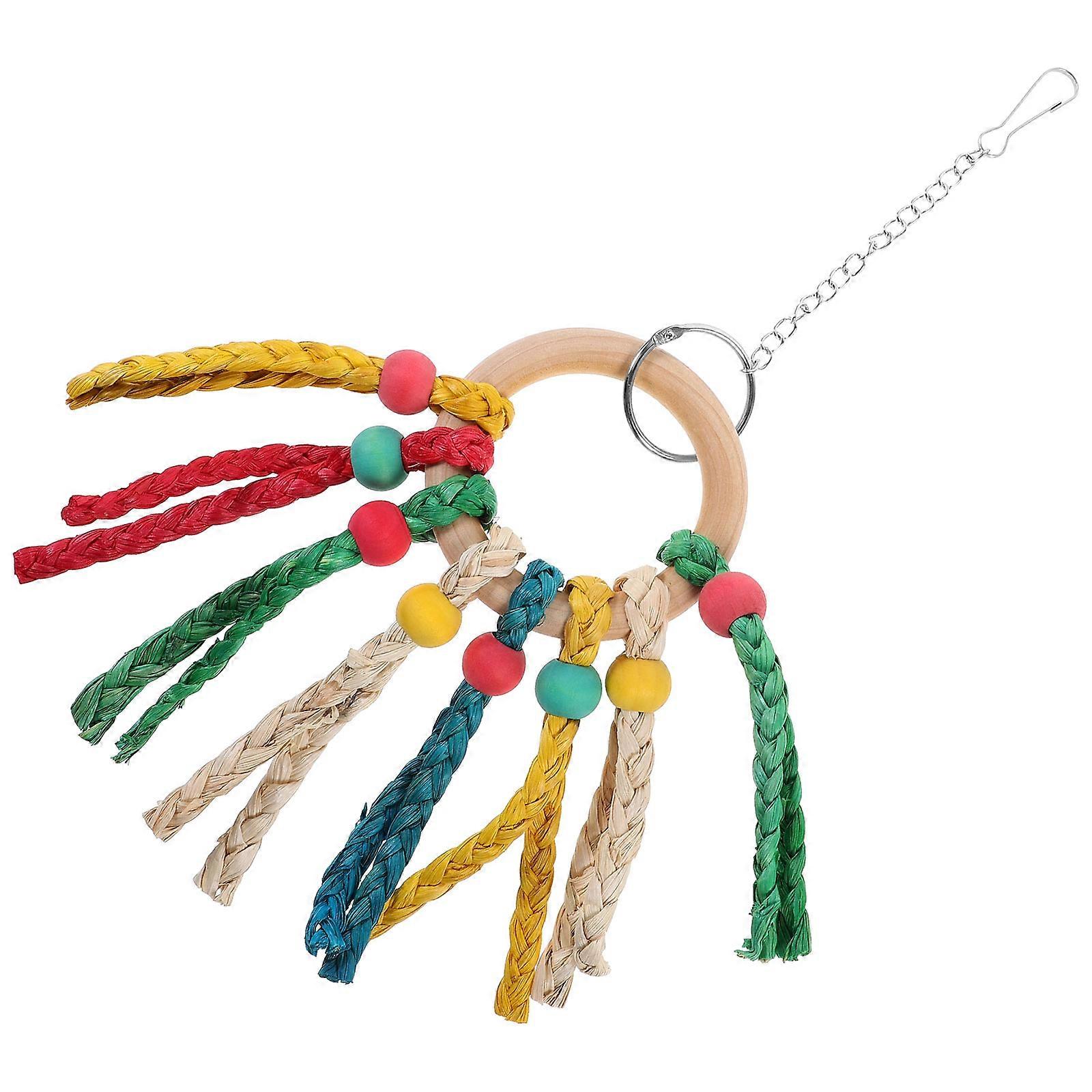 Hanging Chew Toy 3Pcs For Birds Ideal For Foraging And Entertainment 37X24Cm