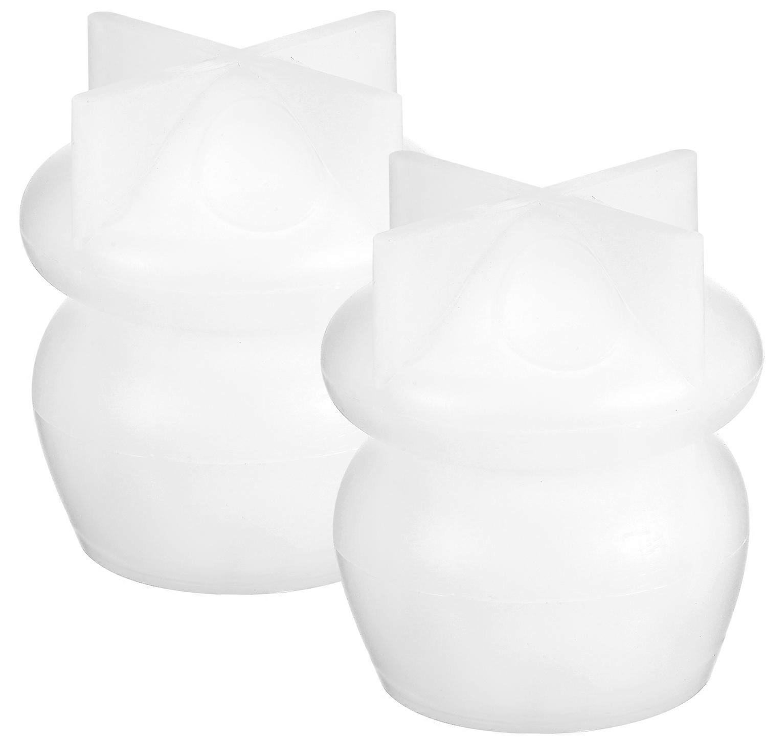 Epoxy Silicone Casting Mold Mushroom Jar for DIY Crafts 4Pcs White