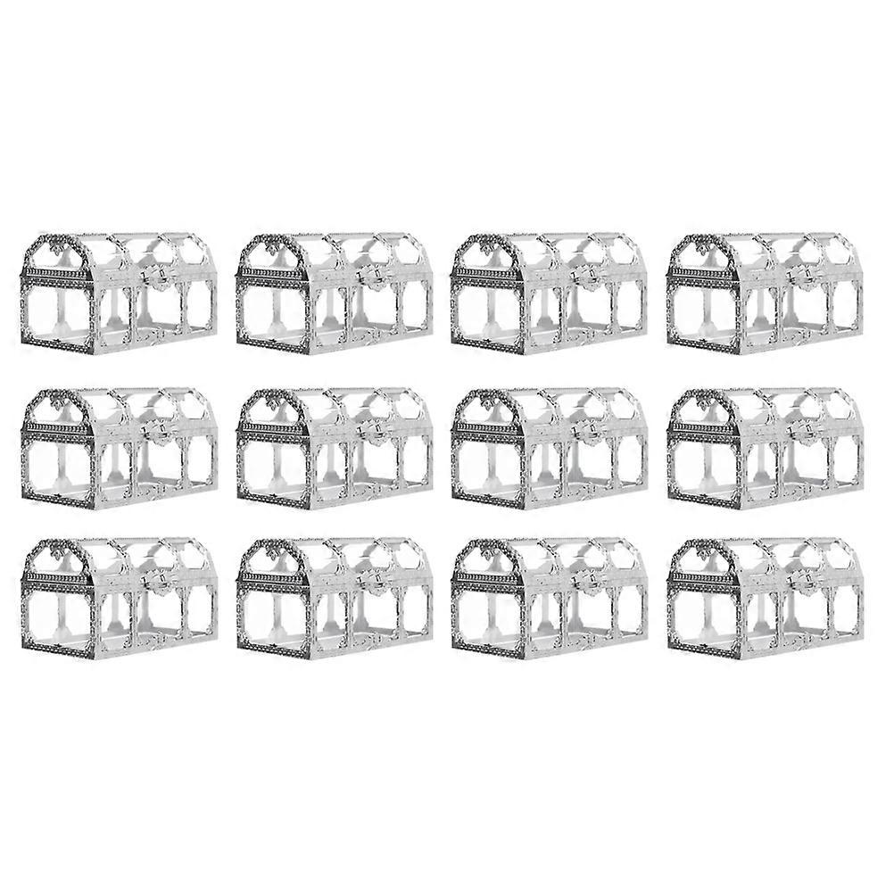 Candy Box Transparent for Storage Use 36Pcs Silver Creative Party Decor
