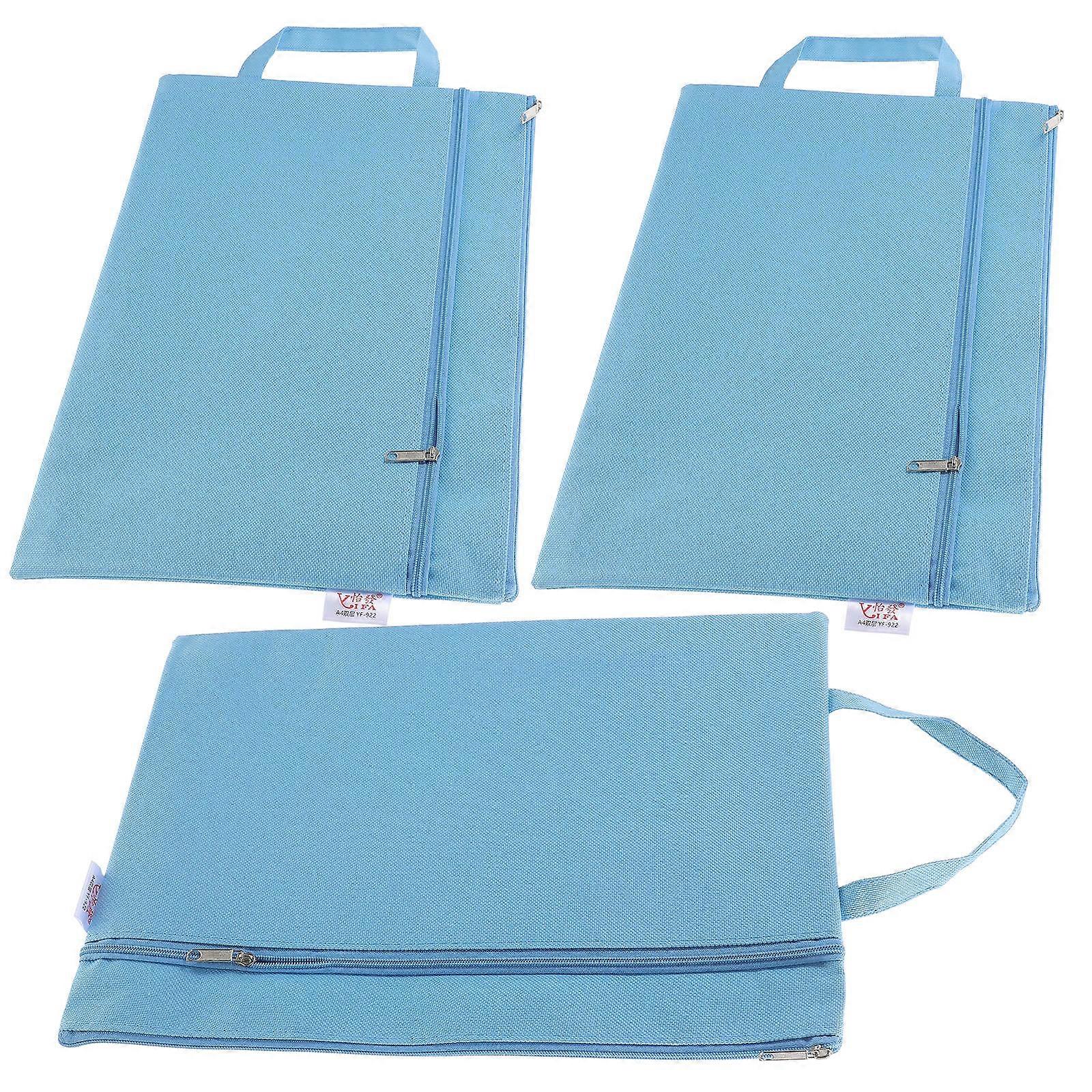 File Organization Zipper Pouch Bags 3Pcs For Everyday Use In Fabric With Waterproof Function