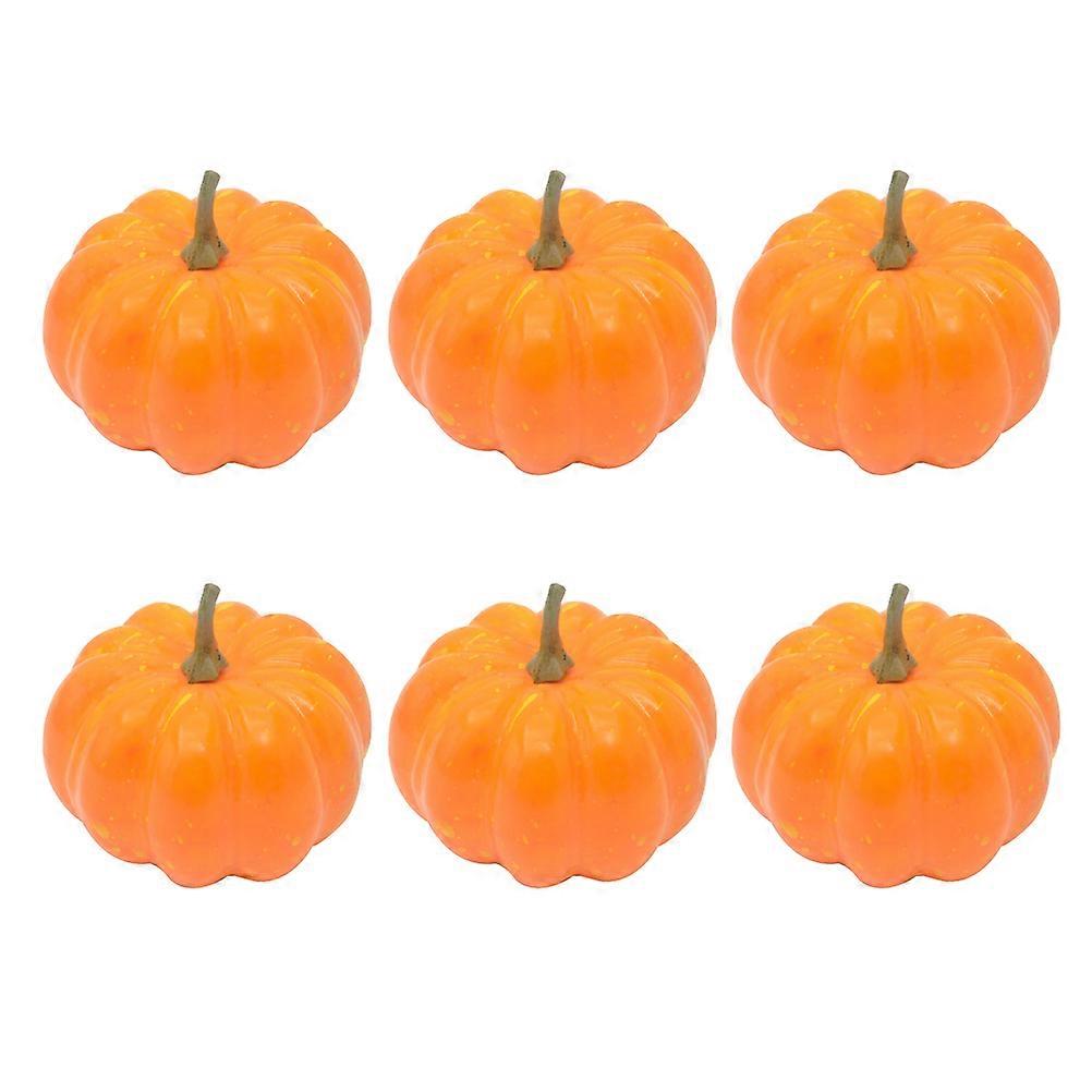 Fake Pumpkin Decor Simulation Pumpkin Decoration for 36Pcs Orange Halloween