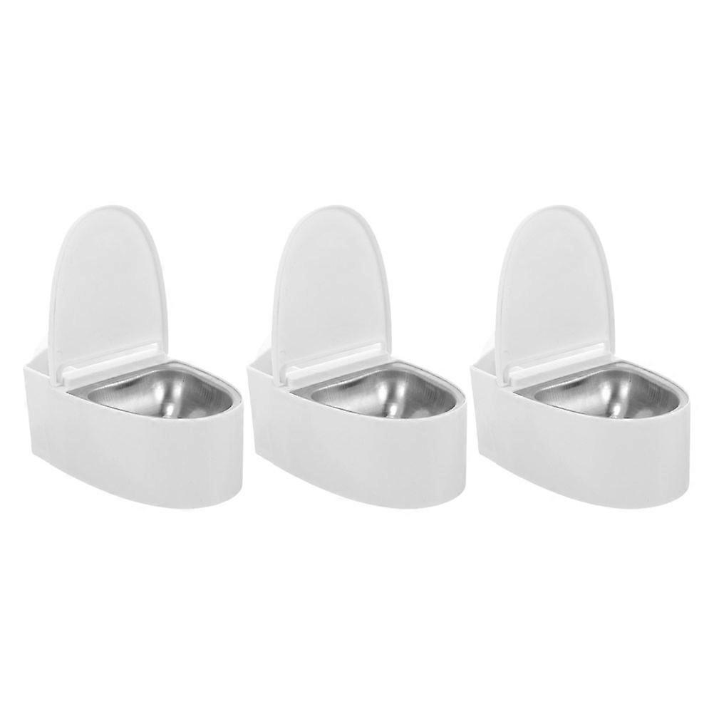 Wall Mounted Ashtray with Lid for Bathroom Storage 9Pcs