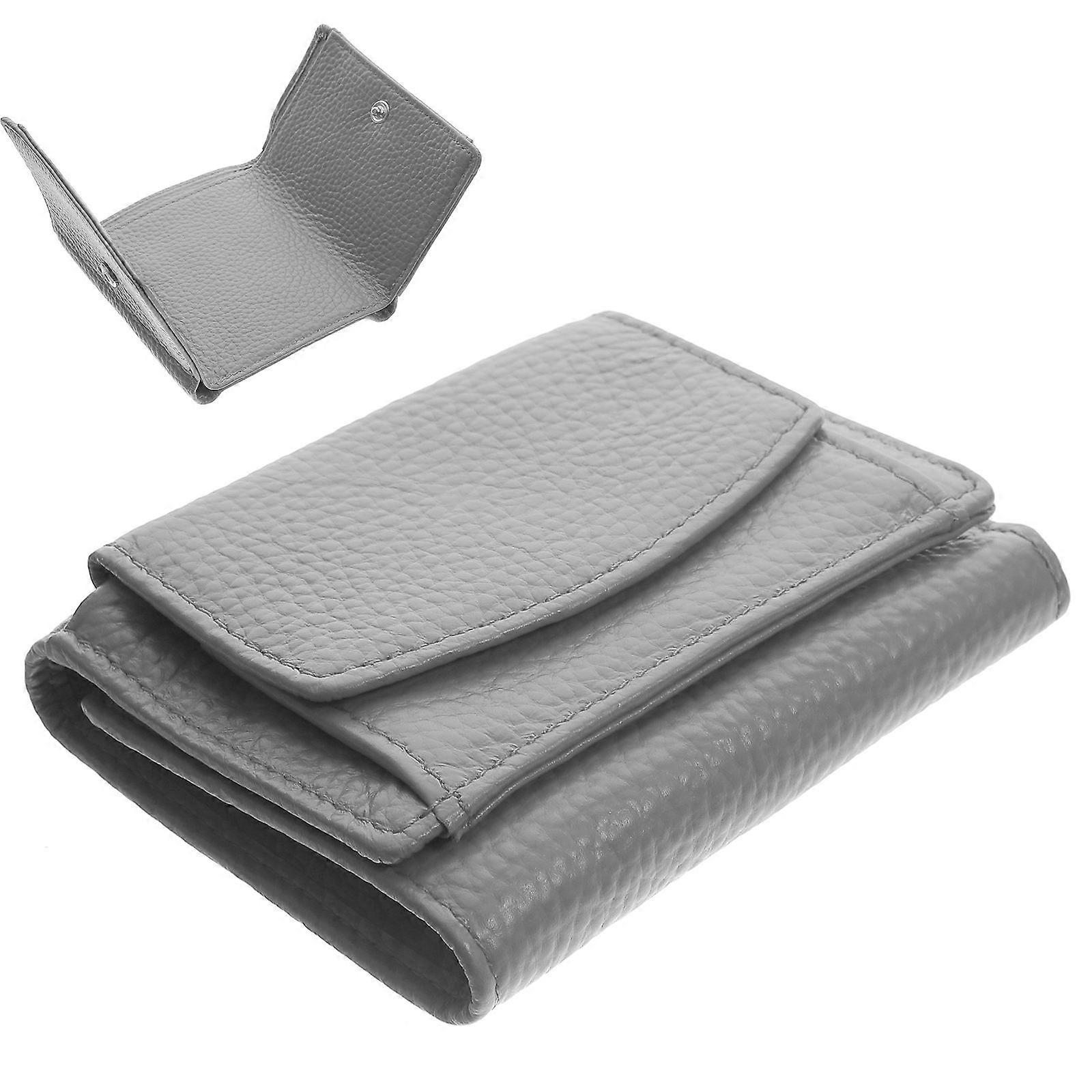3Pcs Foldable Multi-Slot Wallet For Women Ideal For Travel And Daily Use Grey With RFID Blocking Technology