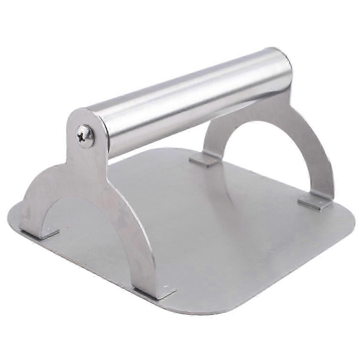 Stainless steel steak weight with handle for kitchen