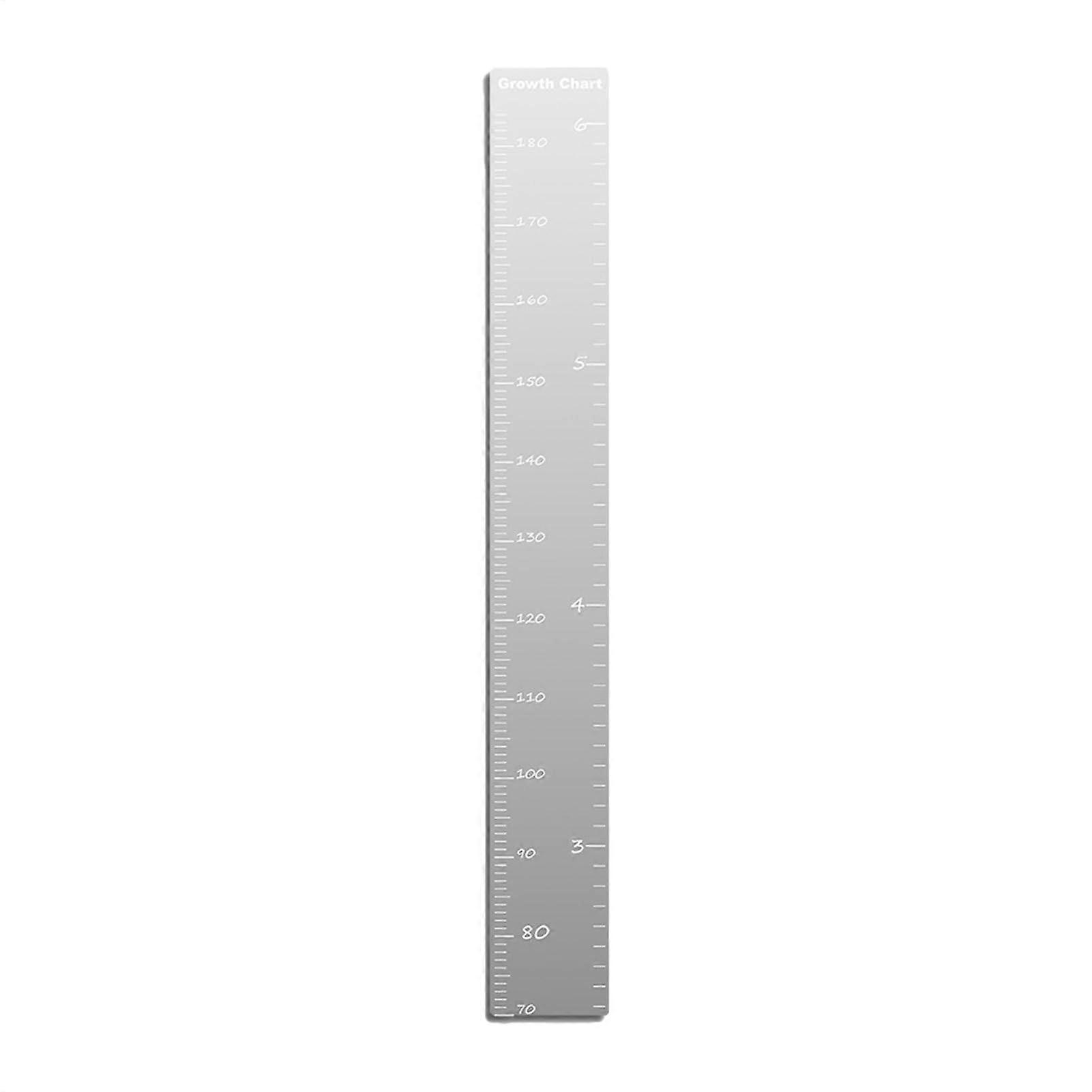 Children's Measuring Growth Chart Mirror Height Ruler With SelfAdhesive Back Mirror Cute Cartoon Design Birthday Gift