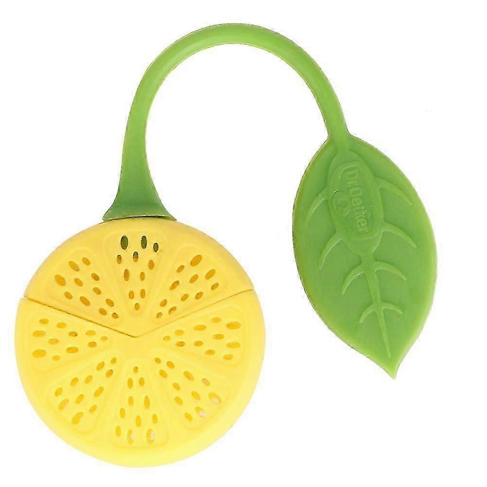 3Pcs Fruit shaped Tea Strainer Silicone Tea Filter Kitchen Gadget for Tea(lemon)