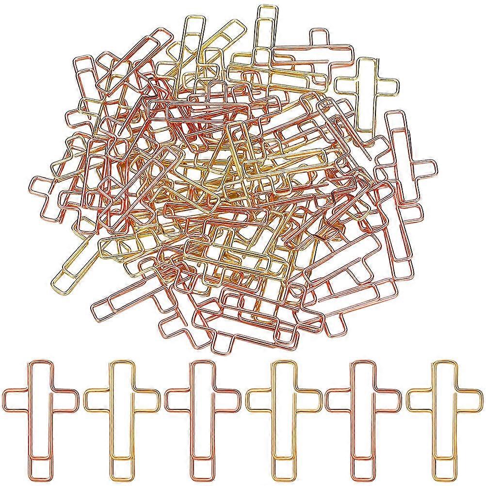 Cross Paper Clips 40Pcs Multi Metal File Paper Clips for Fixing