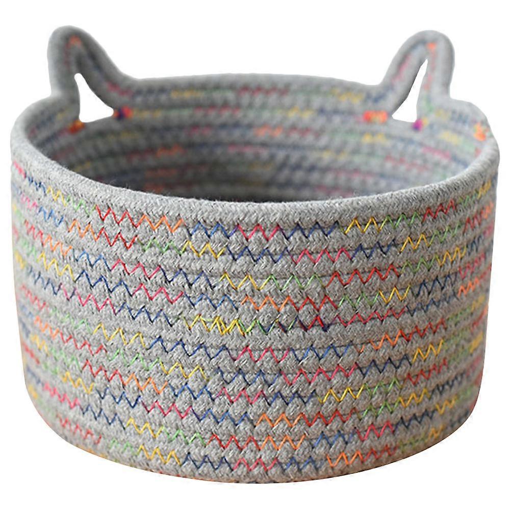 Kitten Ear Storage Basket Hand Woven Basket for Organizing Use