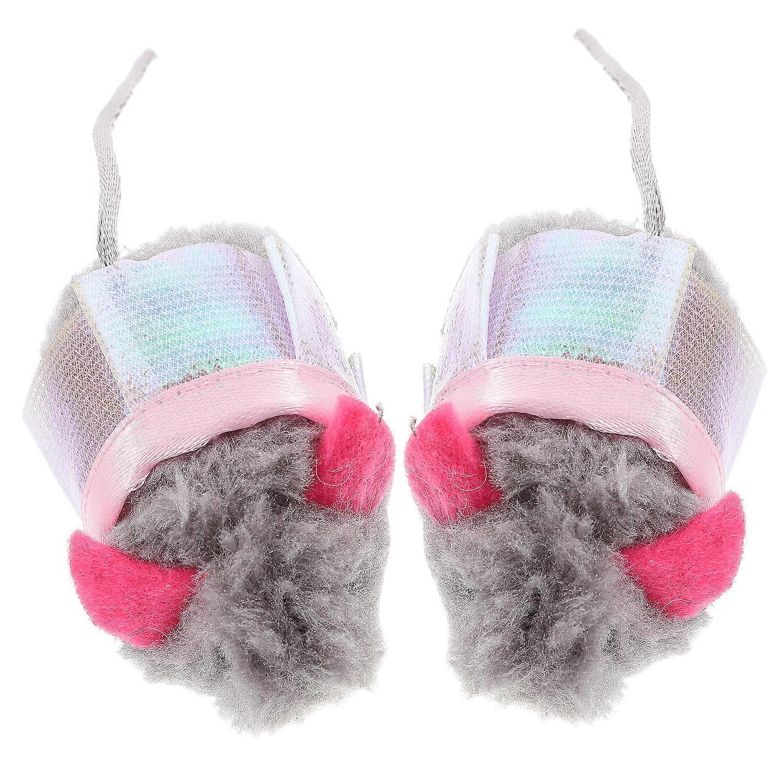 Interactive Cat Toys 10 Pcs Mouse Shaped For Indoor Cats Entertainment Assorted Color Relaxation