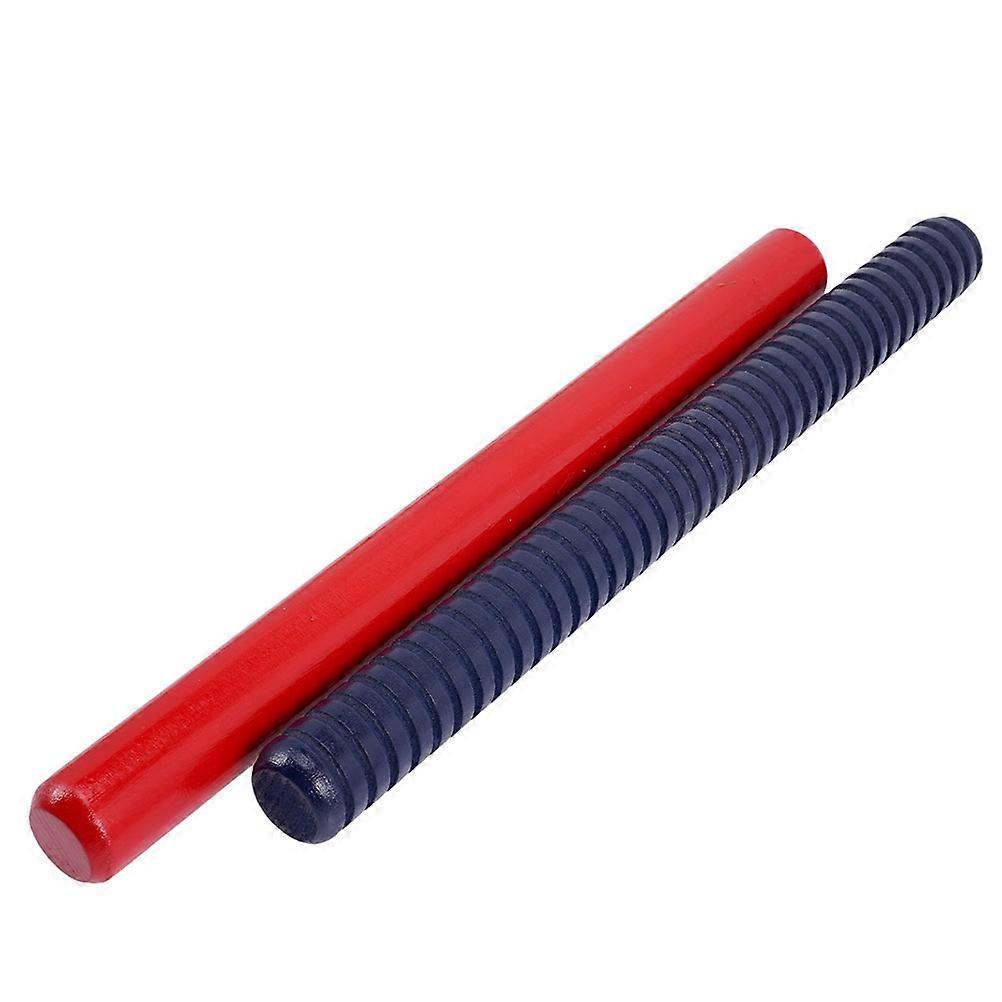 Unique Percussion Sticks 6 Pcs Designed For Group Activities Kids Classroom Durable Ribbed Design Encourage Interactive Play