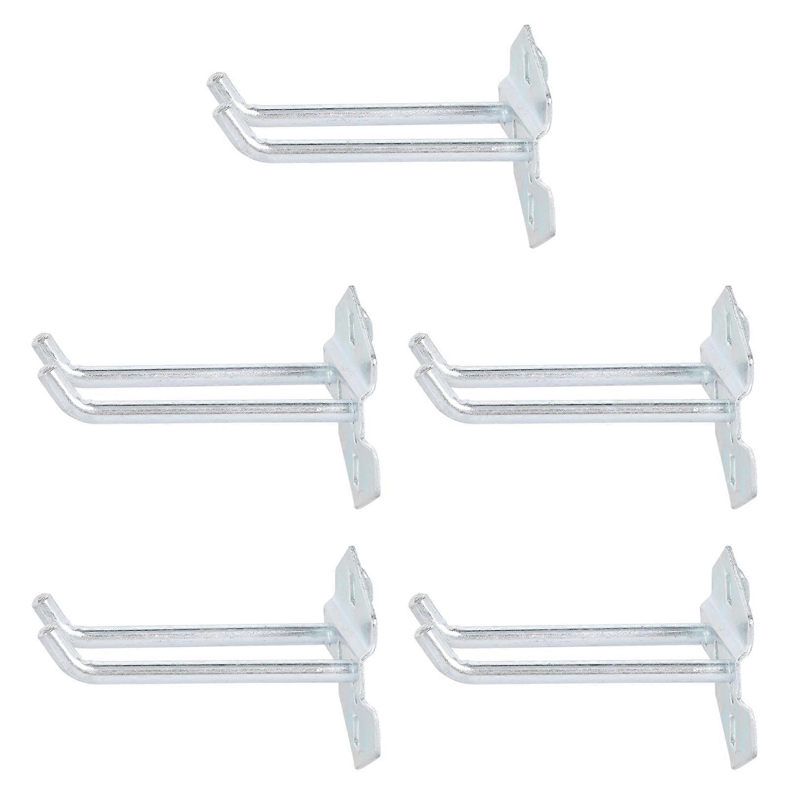 Display Hook 10 Pcs Silver Steel Hooks Designed For Efficient Space Saving In Supermarket Shelf Storage