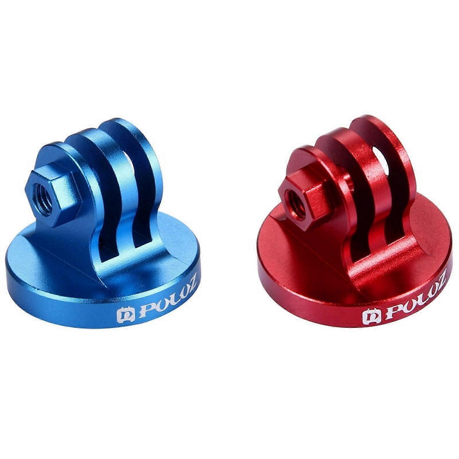 2x for Go Pro Camcorder Tripod Mount Adapter for HERO5 4 Session 4 3+3 2 1, , SJ4000(Blue&Red)