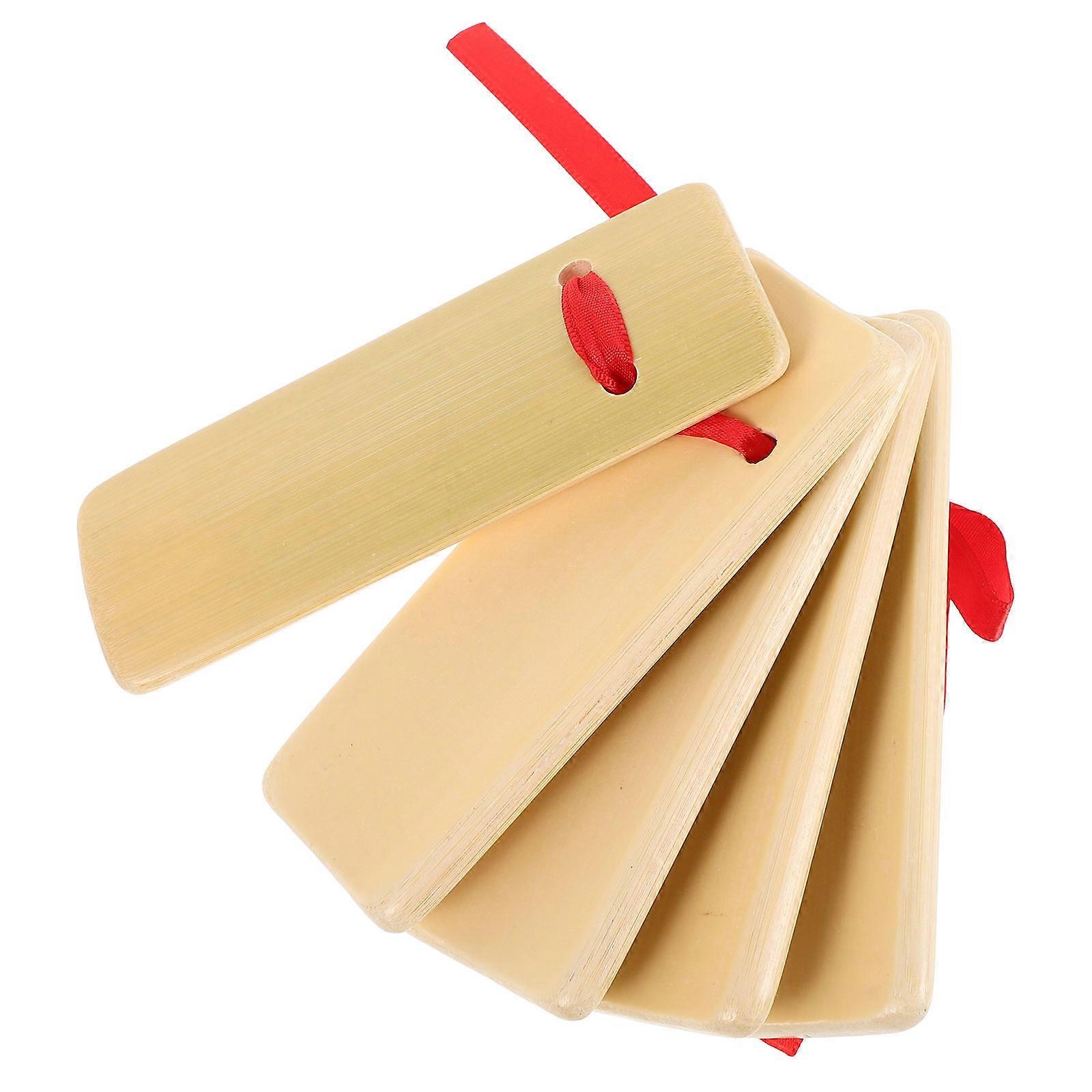 Bamboo Clapper Beginner Chinese Allegro Kuaiban for Stage Performance 5Pcs