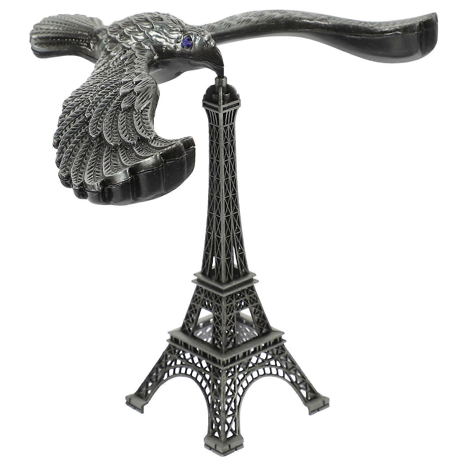 Desktop Balance Eagle Model Alloy Ornament for Table Decor 4Pcs Silver
