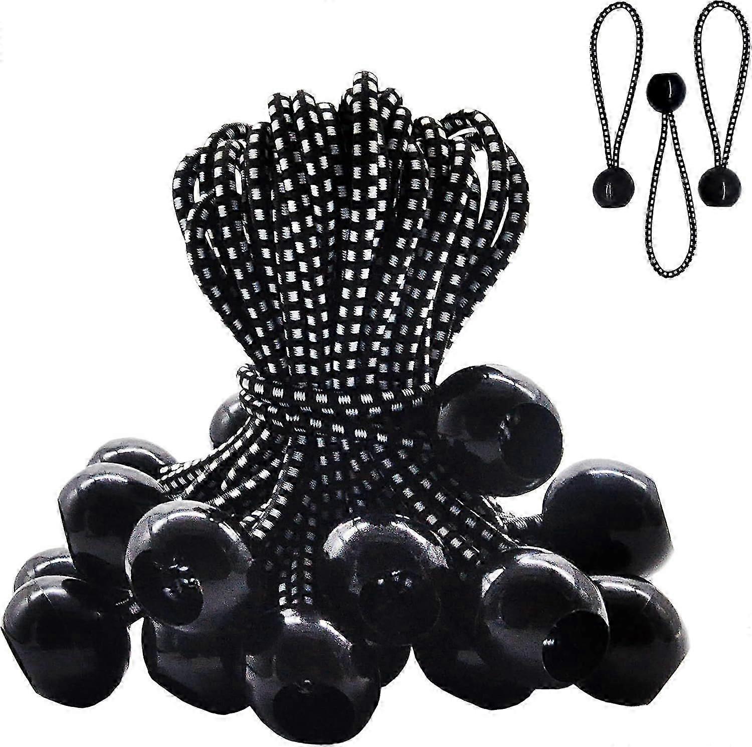 Ball Bungee Cords 6 Inch - 25 PCS Bungee Balls with Elastic String Heavy Duty
