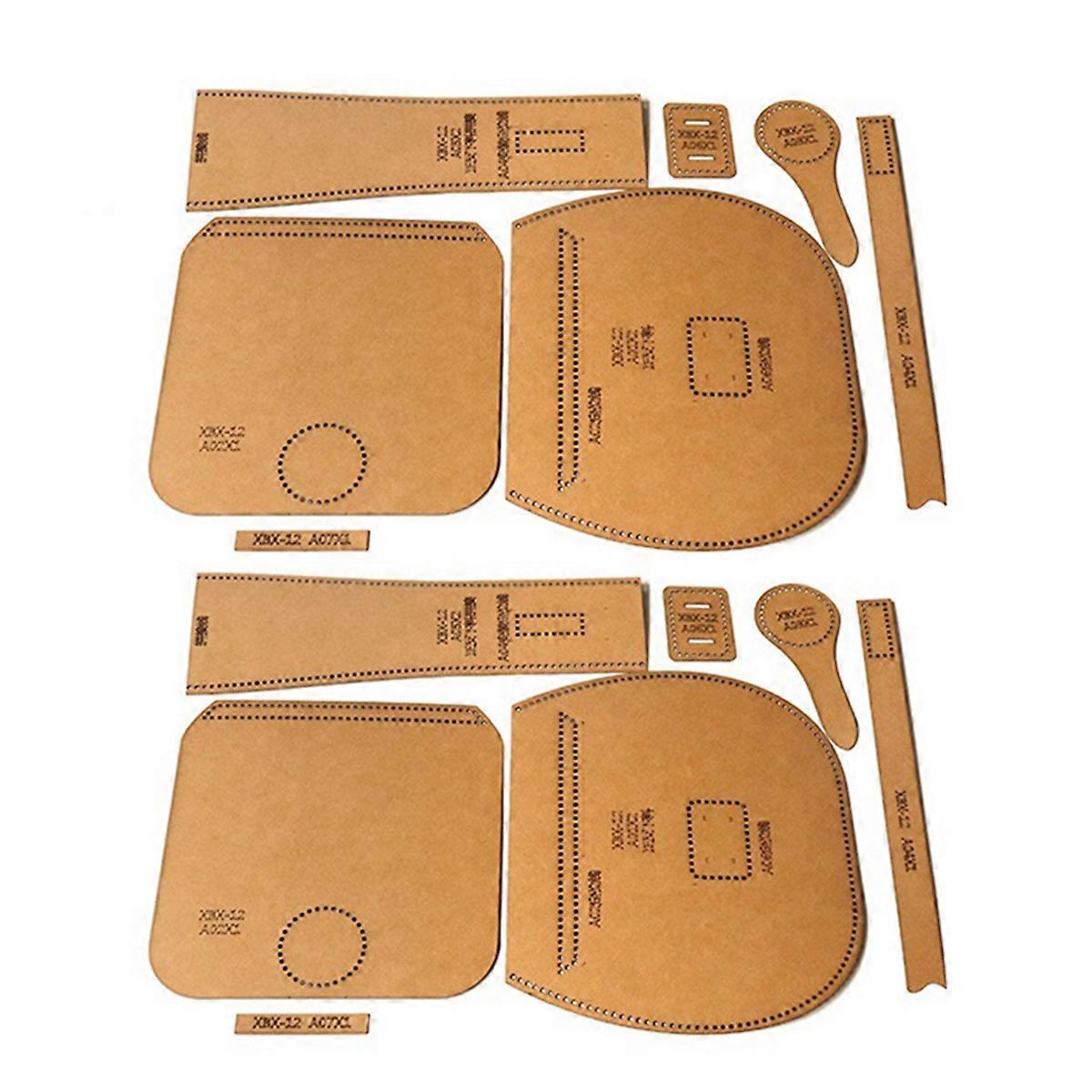 DIY Leather Tool Kit Kraft Handbag Sewing Pattern Size 21x19x6.5CM