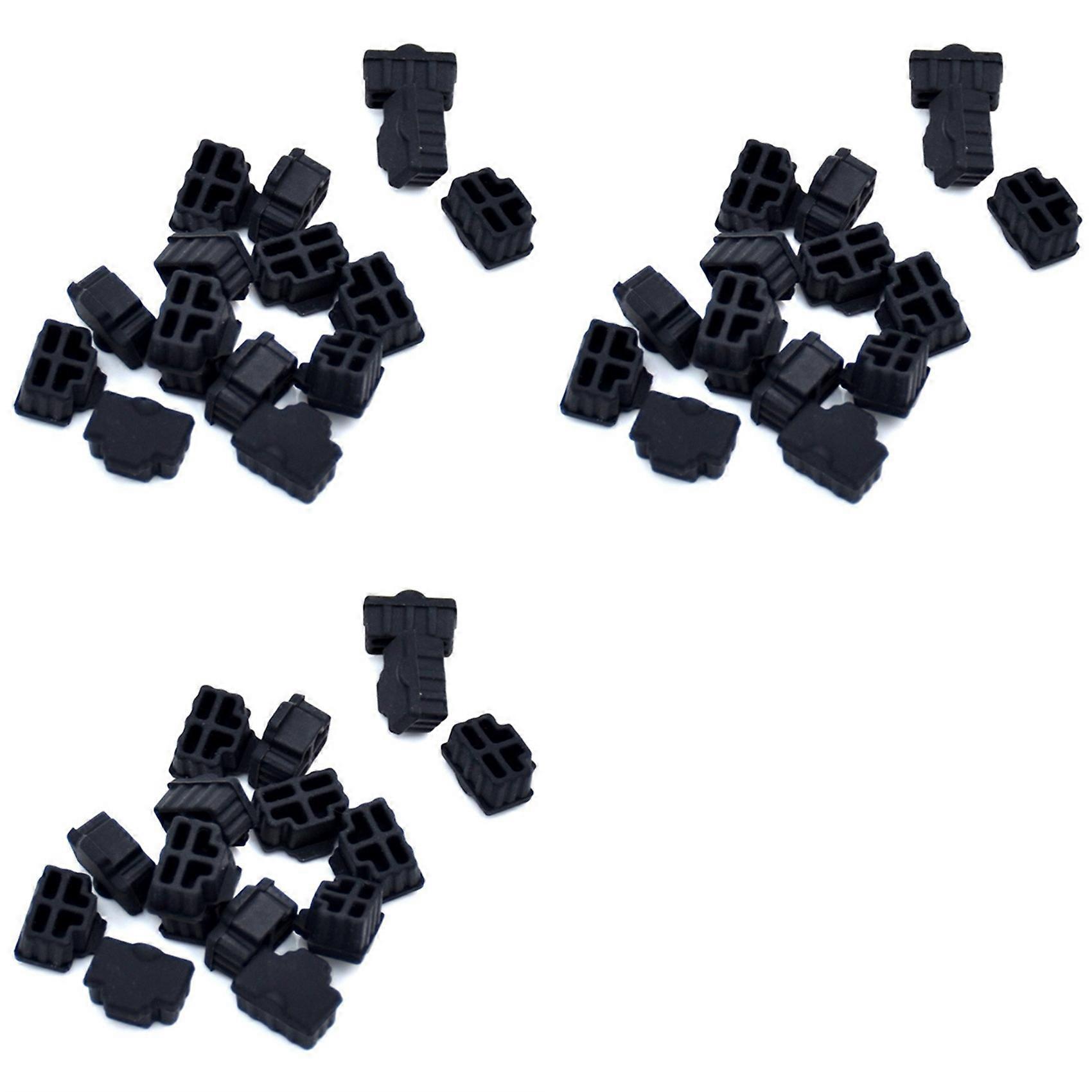 90X Rj45 Silicone Dust Plug Dust Cover Dust Cap Router Switch Network Cable Interface Computer Network Cable Dust Cap