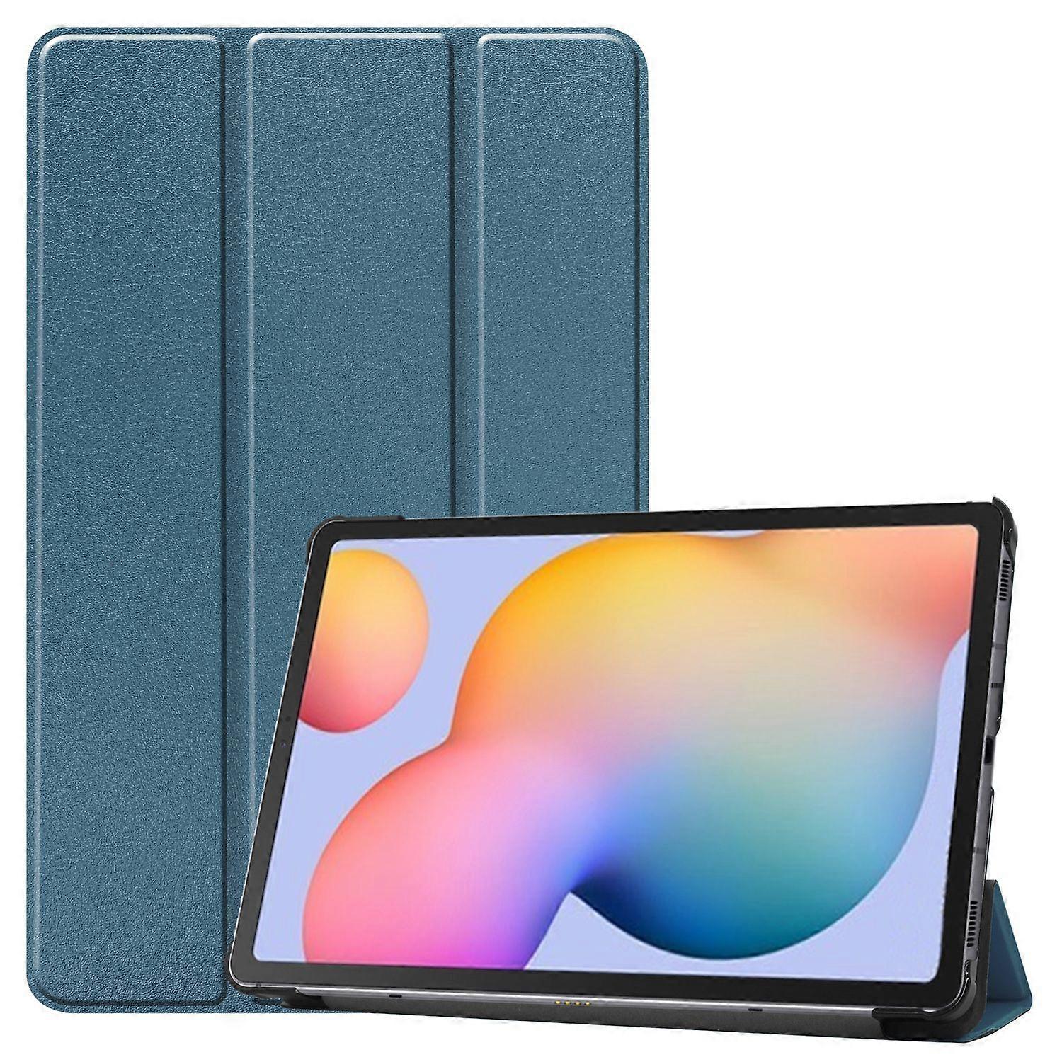 Capa para Tablet para Samsung Galaxy Tab S6 Lite (2024) (2022) (2020) Capa de Couro PU com Suporte Tri-fold