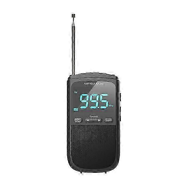 Portable AM FM Radio with Rechargeable Battery: Compact Transistor Pocket Radio for Walkman Brand Devices