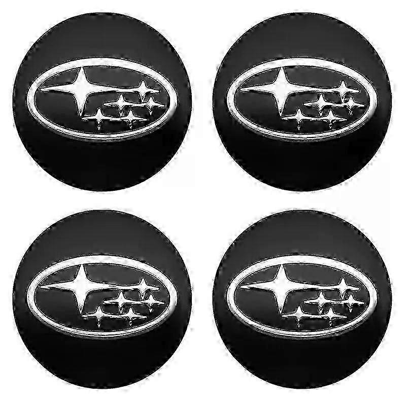 4 יחידות 56 + 60 מ"מ רכב גלגל מרכז רכזת כיסוי מדבקת חישוק כיסוי אוטומטי תג סמל סטיילינג מתאים לסובארו Sti אימפרזה מתאים לאסטר XV טרייבקה