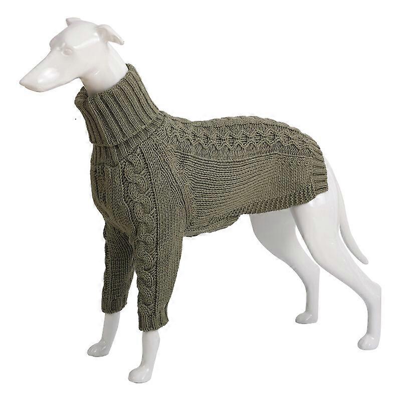 Winter Dog Knitted Sweater Italian Greyhound Whippet Turtleneck Warm Coat Pet
