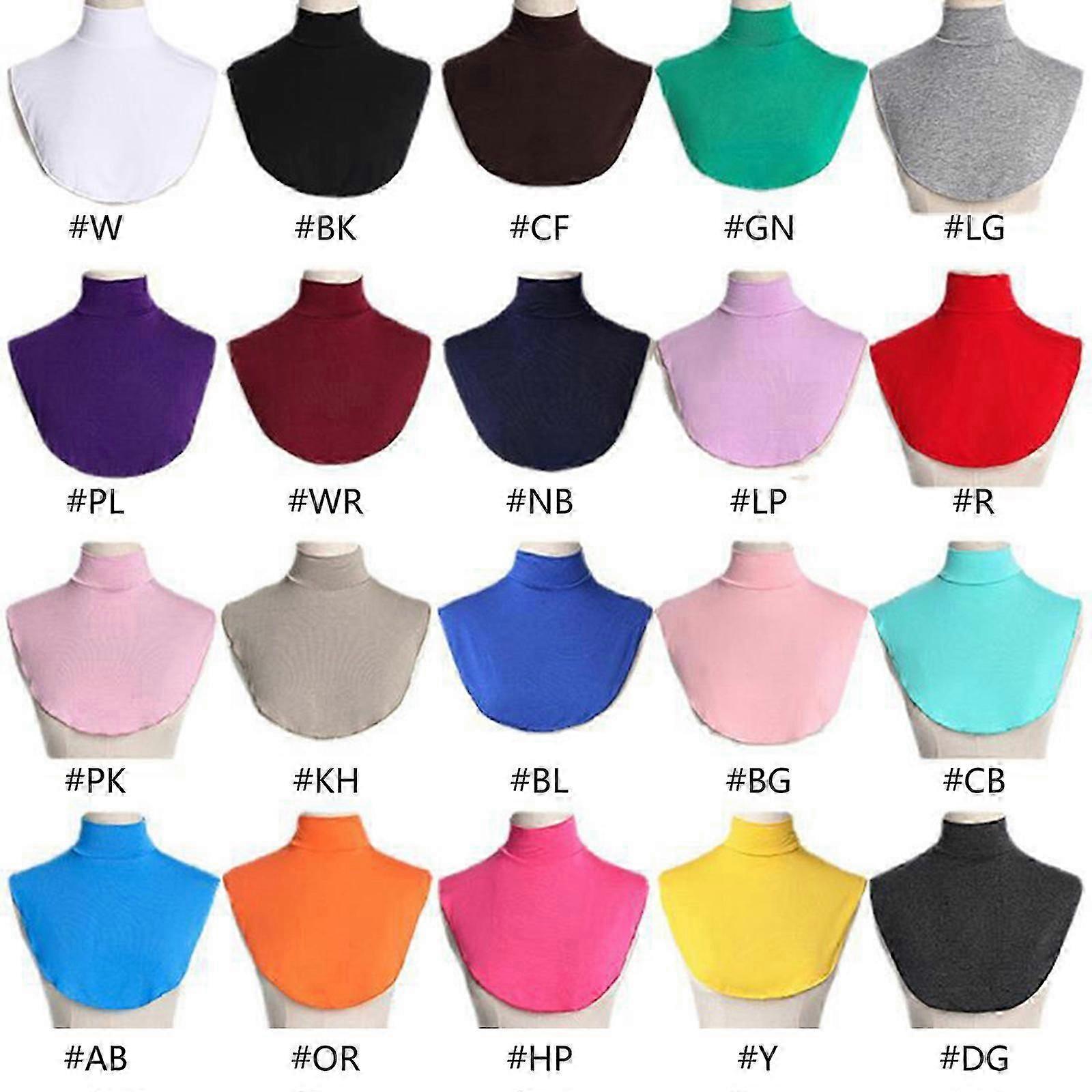 Turtleneck hijab extensions nep kraag moslim vrouwen halve tops