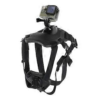 Imbragatura per il riporto del cane da caccia con cinghia toracica regolabile per GoPro, DJI Osmo Action, Xiaoyi e altre action cam 25-26
